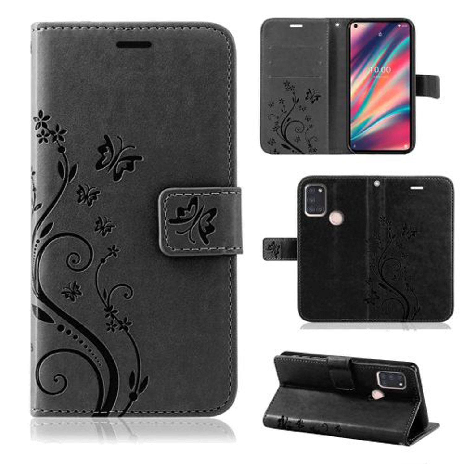 betterfon Handyhülle Handytasche für Wiko Schutzhülle Klapphülle, Bookstyle-Hülle: Magnetverschluss 3 Kartenfächer & Standfunktion