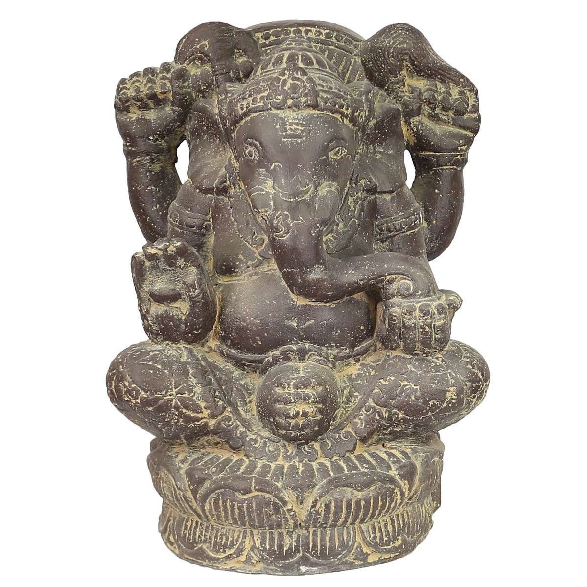 Oriental Galerie Dekofigur Ganesha Steinfigur 40 cm (1 St), traditionelle Herstellung in Handarbeit im Ursprungsland