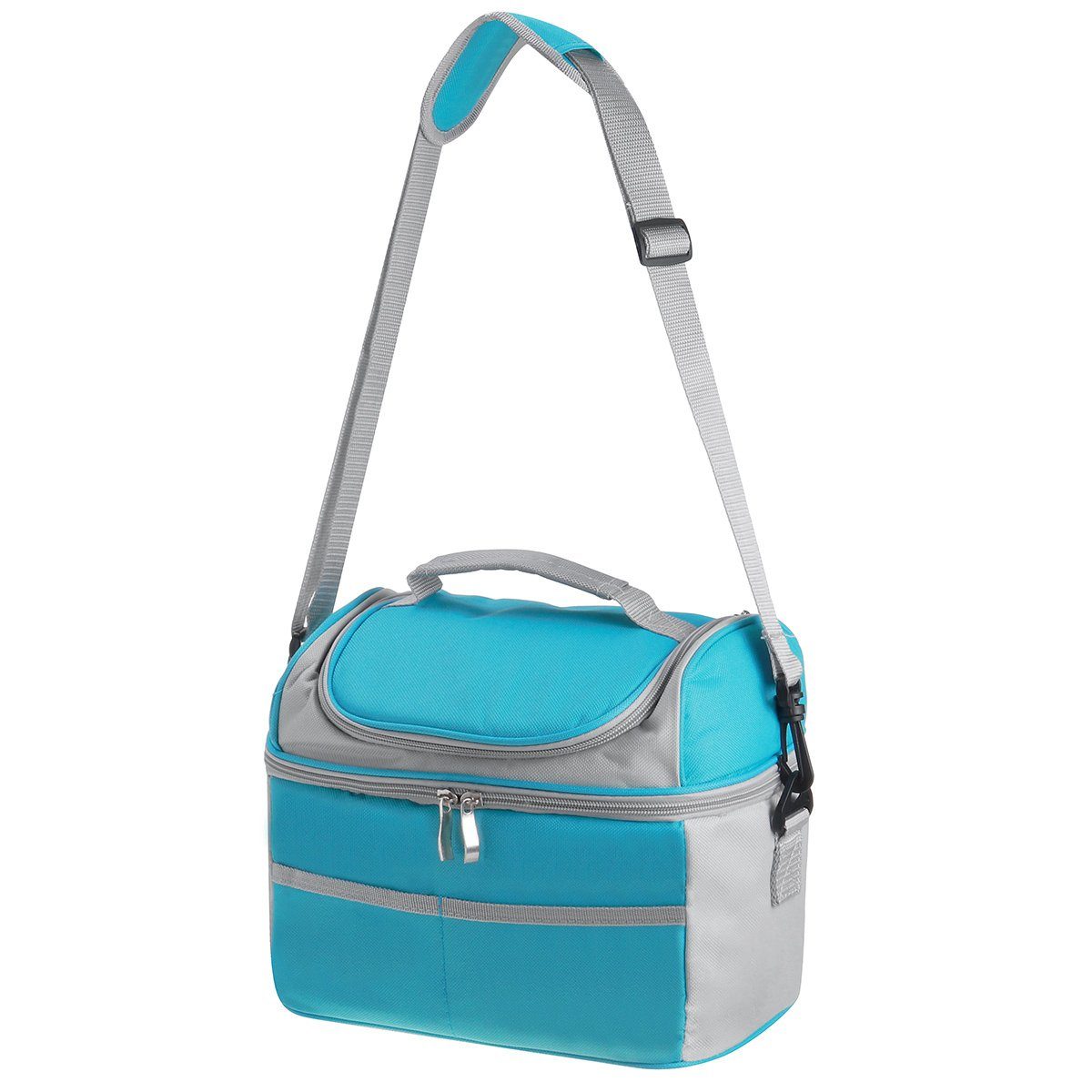 (7L Lunchtasche Kühltasche mit thermische Verstellbarem Blau Picknicktasche), Schultergurt Insma Thermobehälter,