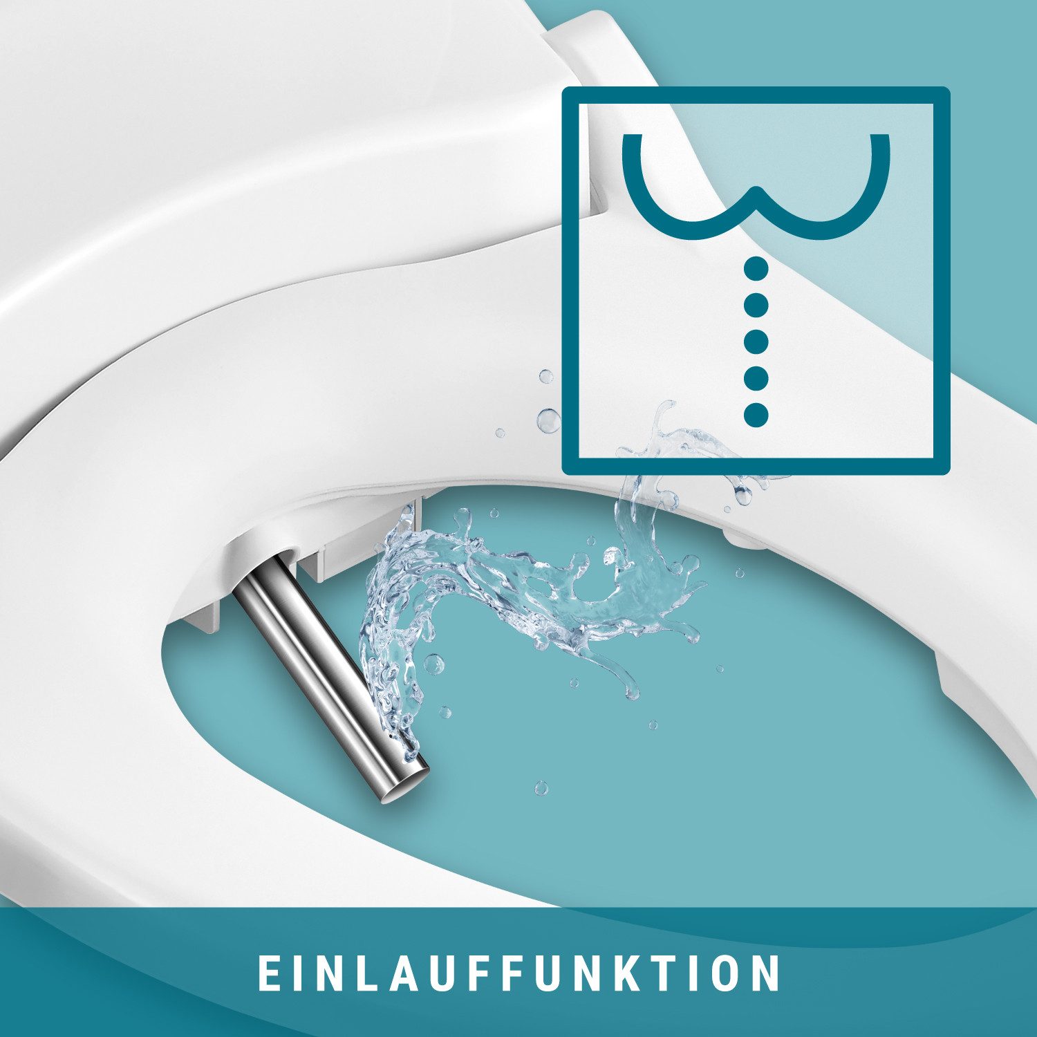 MEWATEC Dusch-WC-Sitz D100 2.0, - Das Dusch WC mit Grundfunktionen im schlanken Design