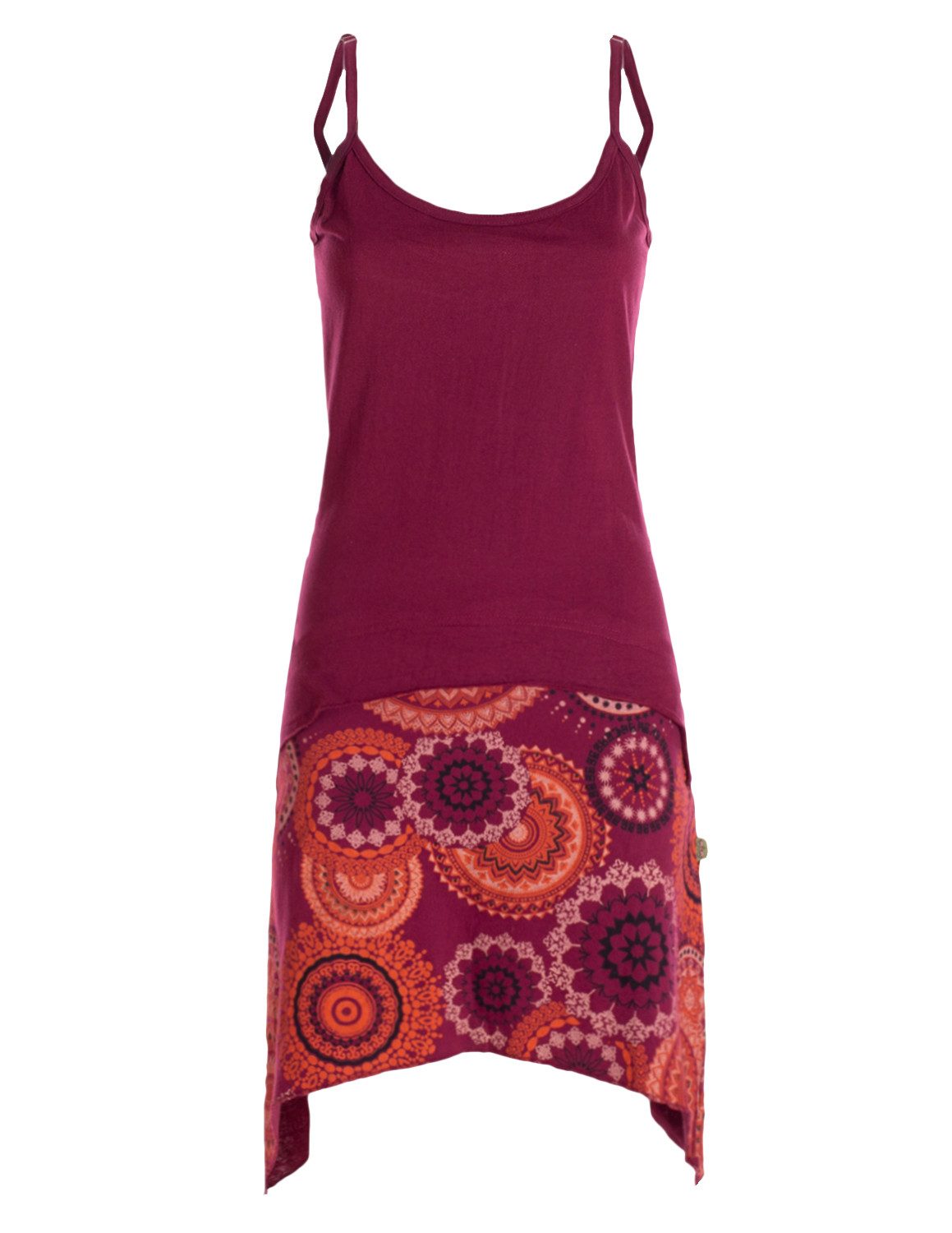 Vishes Sommerkleid Asymmetrisches Damen Sommerkleid aus Baumwolle im Lagenlook Alternative Mode, Boho, Hippie, Ethno, Festival