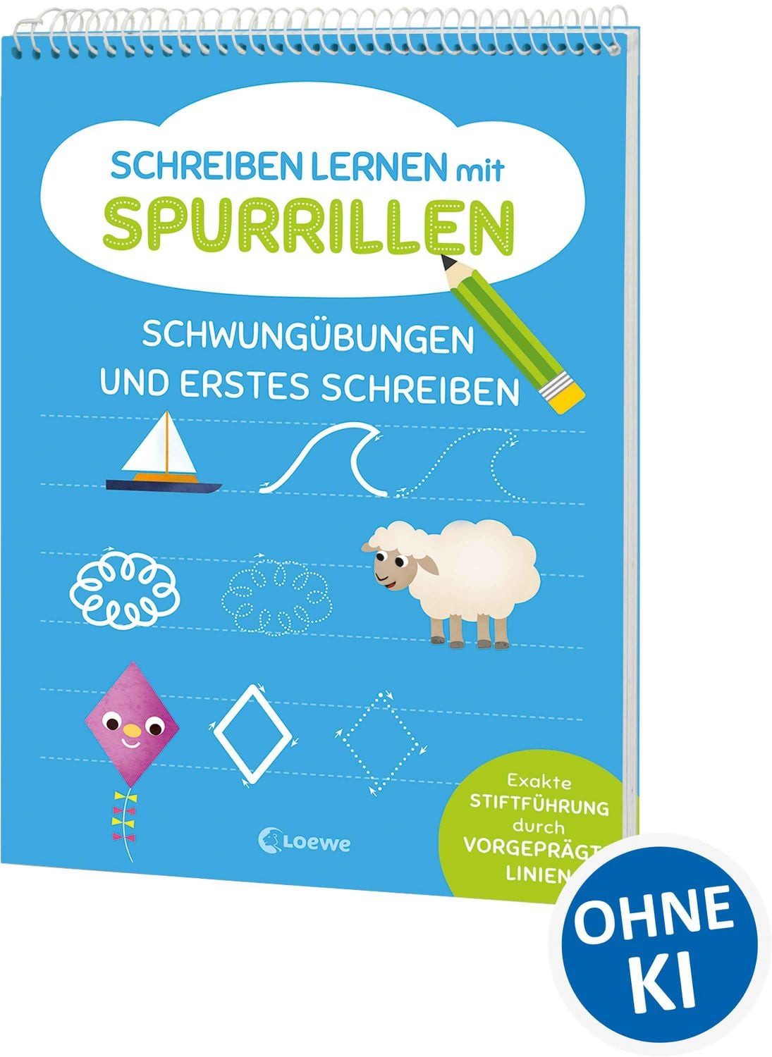 Schreiben lernen mit Spurrillen - Schwungübungen und erstes Schreiben / diverse