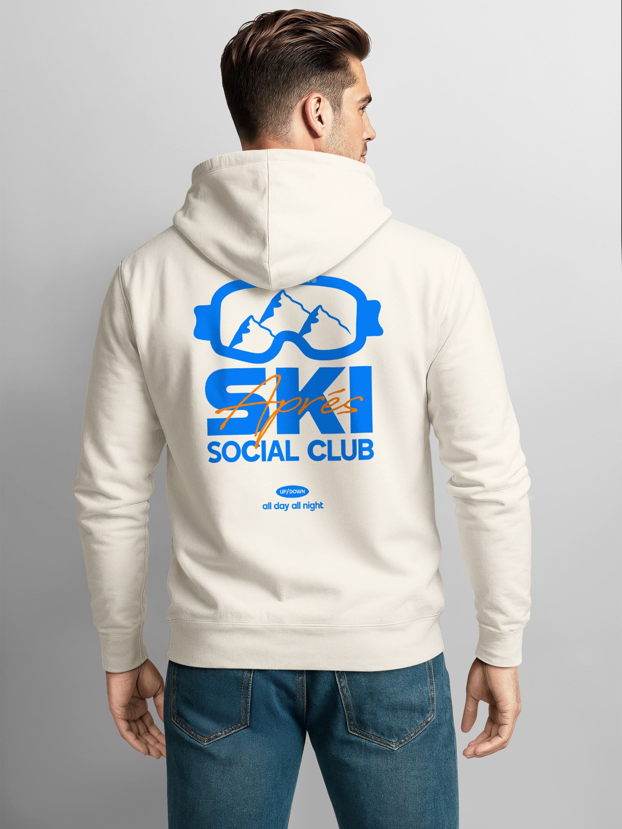 Neverless Hoodie Herren Hoodie Backprint Après Ski Social Club Skifahren Sn günstig online kaufen