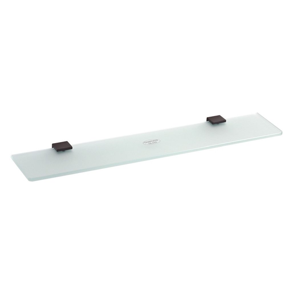 BRILLANTBAD® Duschablage BERO Glasablage Messing Glas Schwarz für Bad & Küche >> Bohren