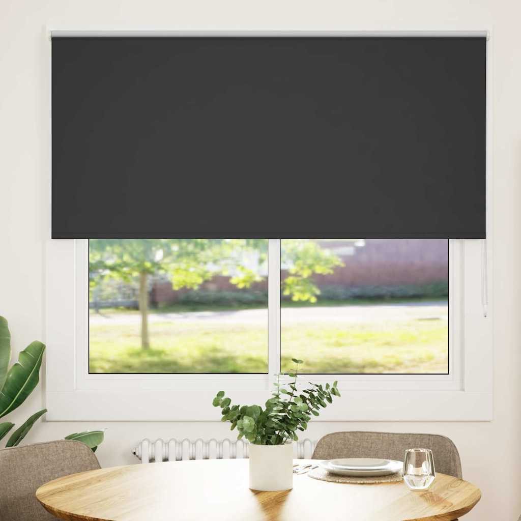 Rollo Verdunkelungsrollo Schwarz 150x130 cm Stoffbreite 146,6 cm, vidaXL