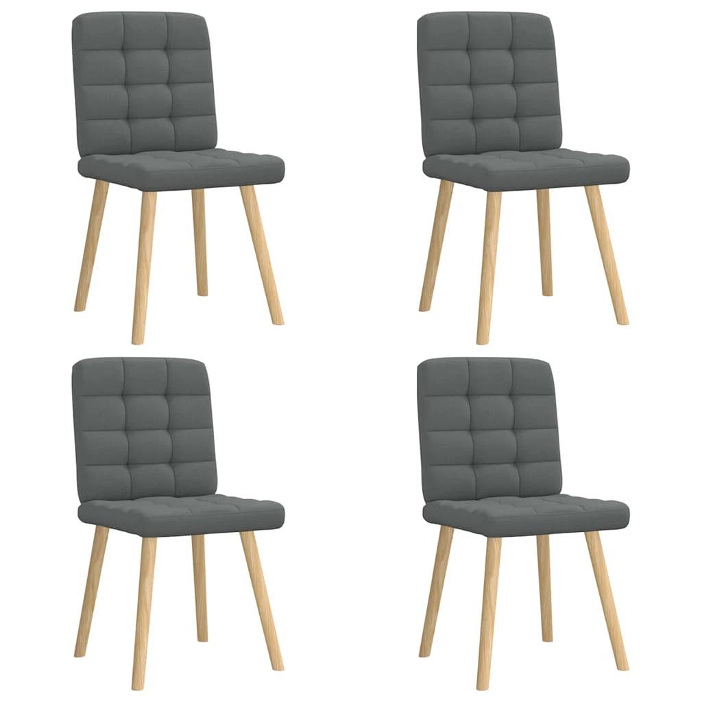 vidaXL Esszimmerstuhl Esszimmerstühle 4 Stk. Dunkelgrau günstig online kaufen