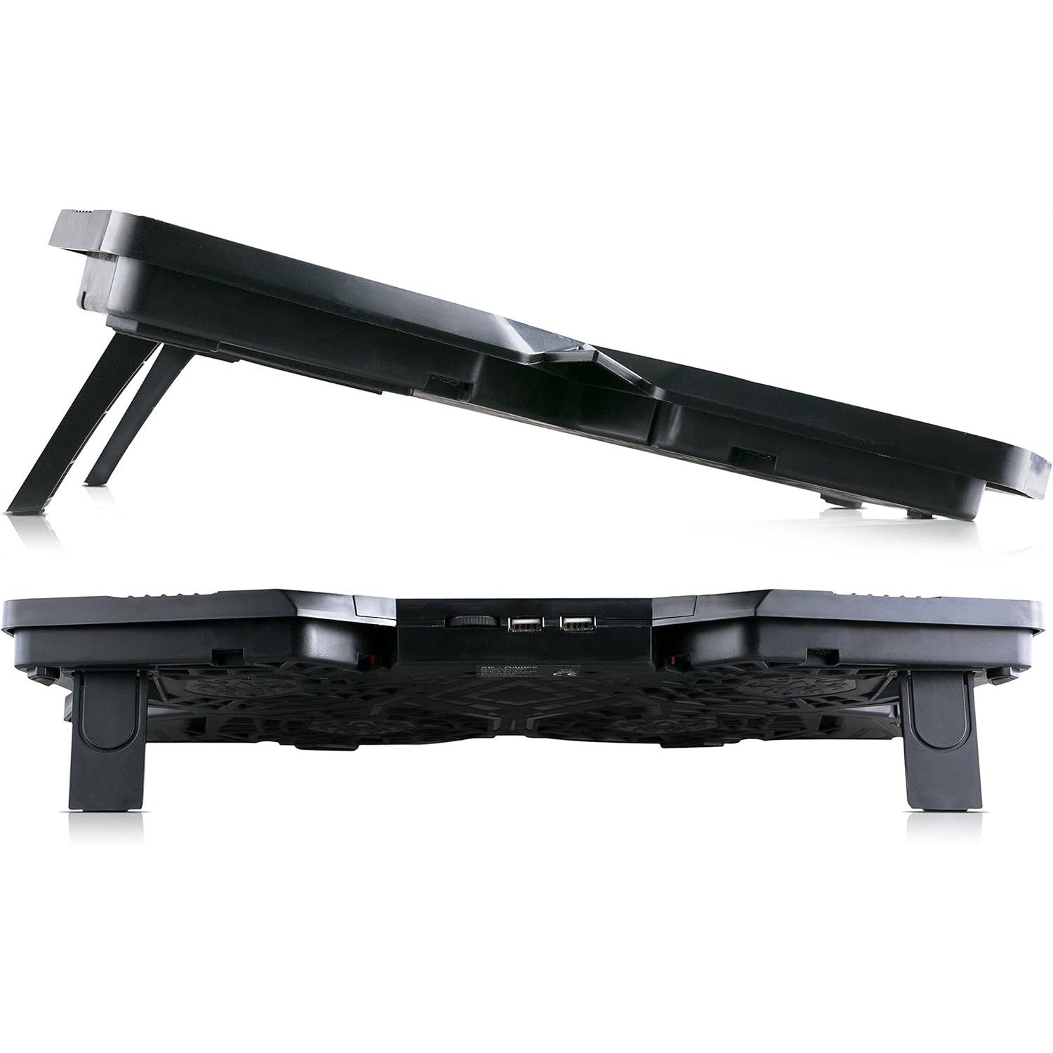 Blumax Notebook-Kühler NOTEBOOK LAPTOP KÜHLER COOLER KÜHLPAD STÄNDER 4 x LED LÜFTER