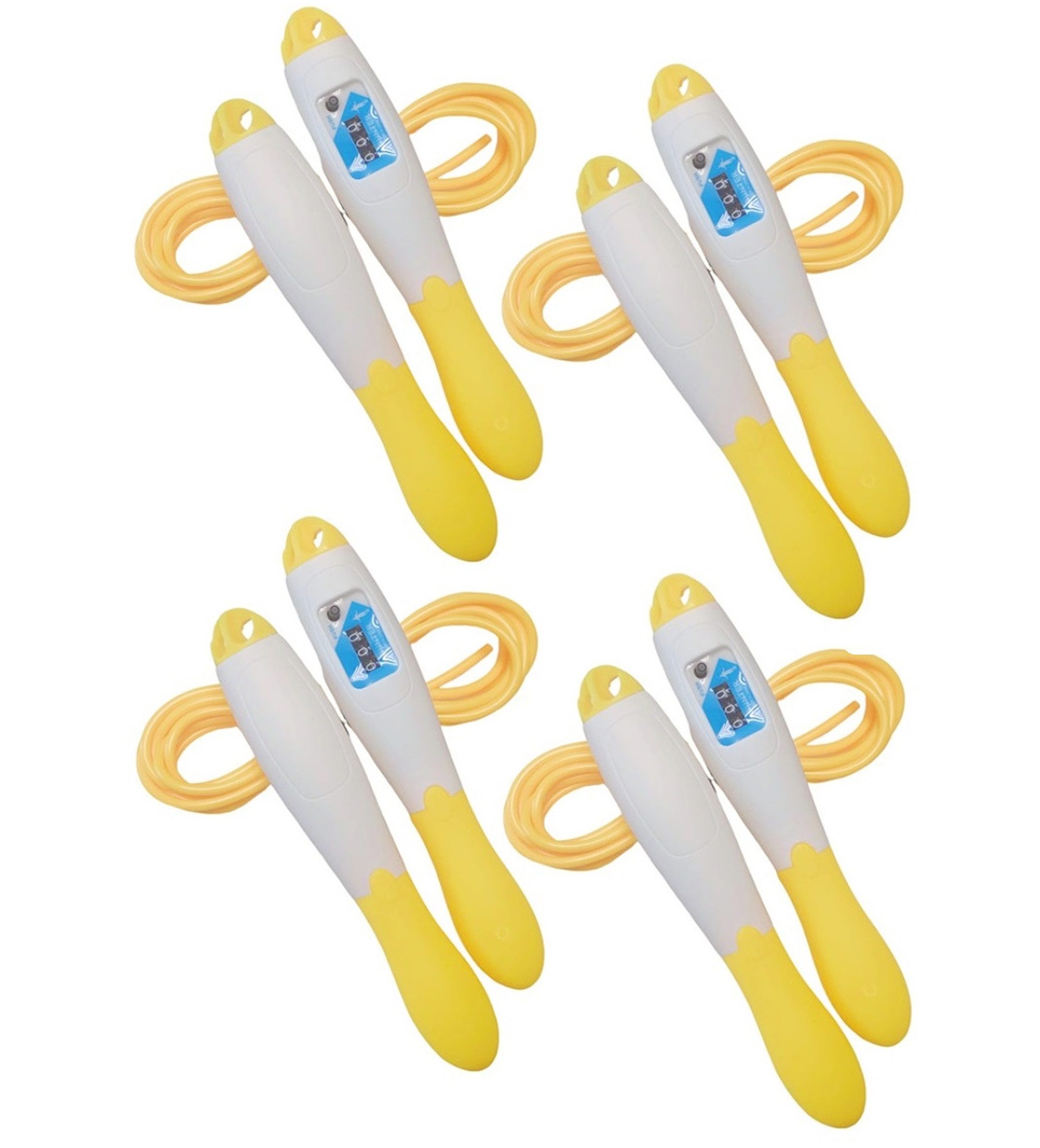 Kurzhantel 4er Set Fitness Springseil mit Zähler, 270cm Speed Rope für Training