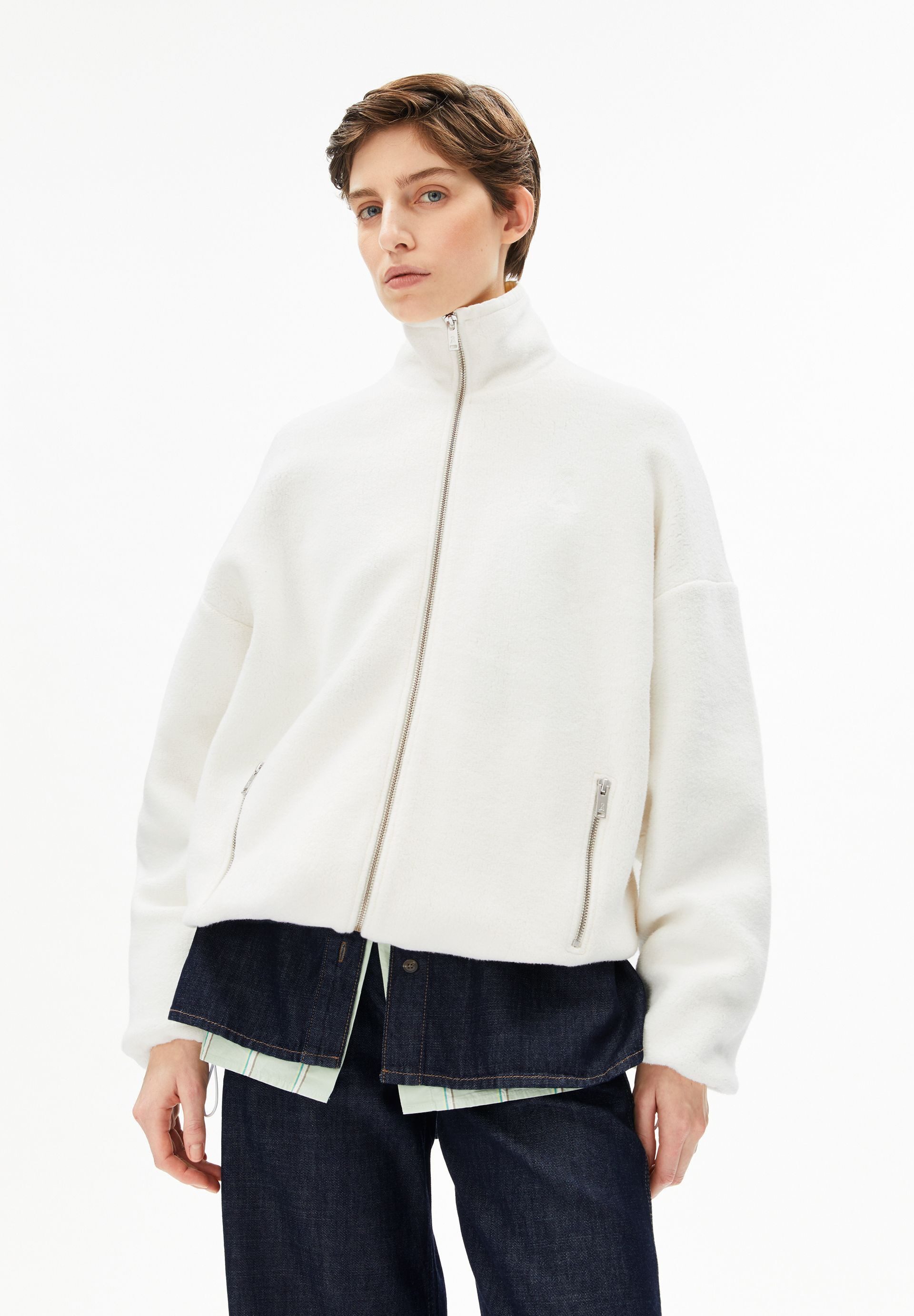 Armedangels Blouson COTTON FLEECE Jacke aus Bio-Baumwolle Oversized Fit günstig online kaufen