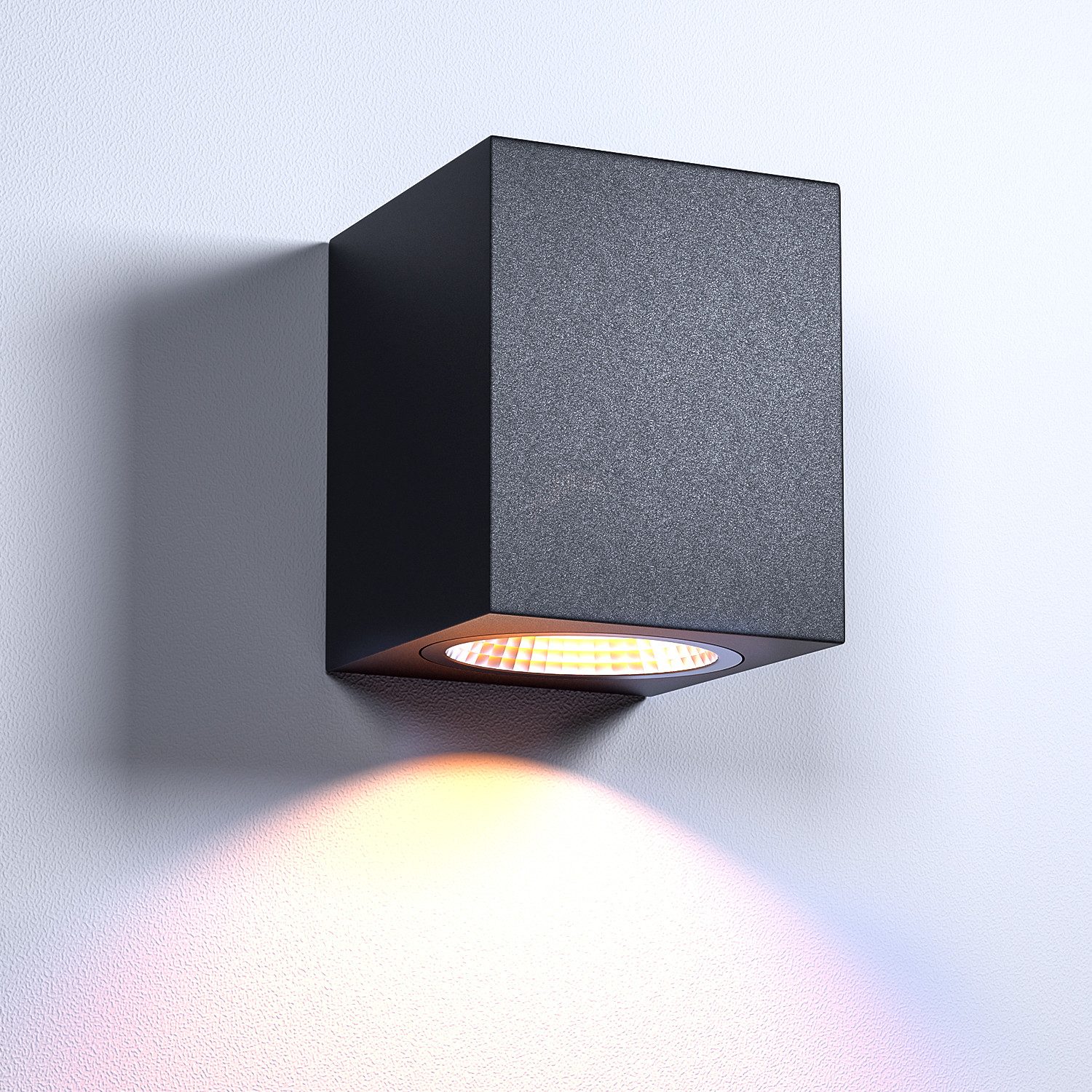 LETGOSPT Wandleuchte Aussen Schwarz Wandlampe Wandlampe günstig online kaufen