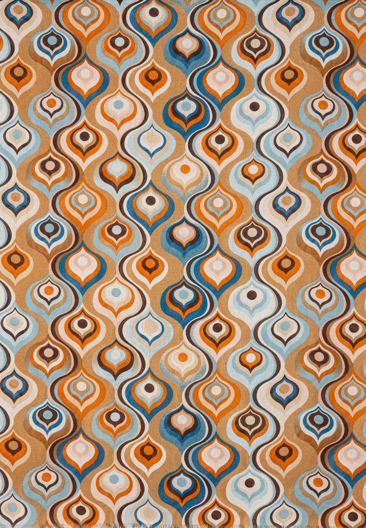 Caspar Modeschal SC520 Damen Schal mit stylishem 60er Retro Print günstig online kaufen