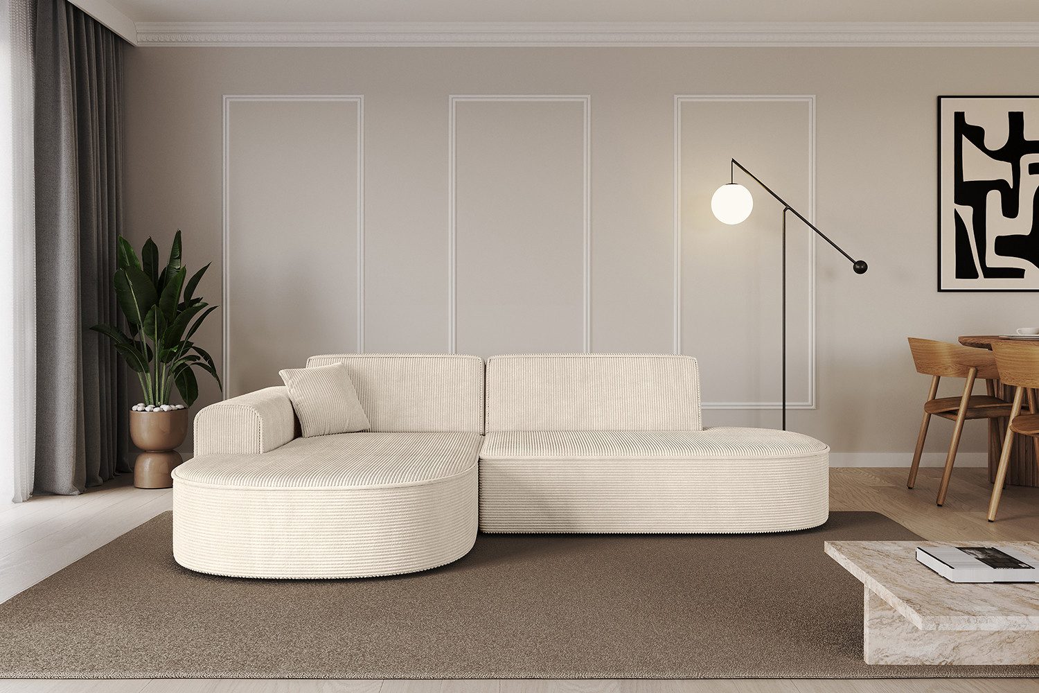 ALTDECOR Ecksofa MARI-L1, Sofa Praktische Bequeme Funktionsecke Couch L-Form Eckcouch, Corner Sofa L-Form Vielseitige Sofa Wohnlandschaft Wohnzimmer