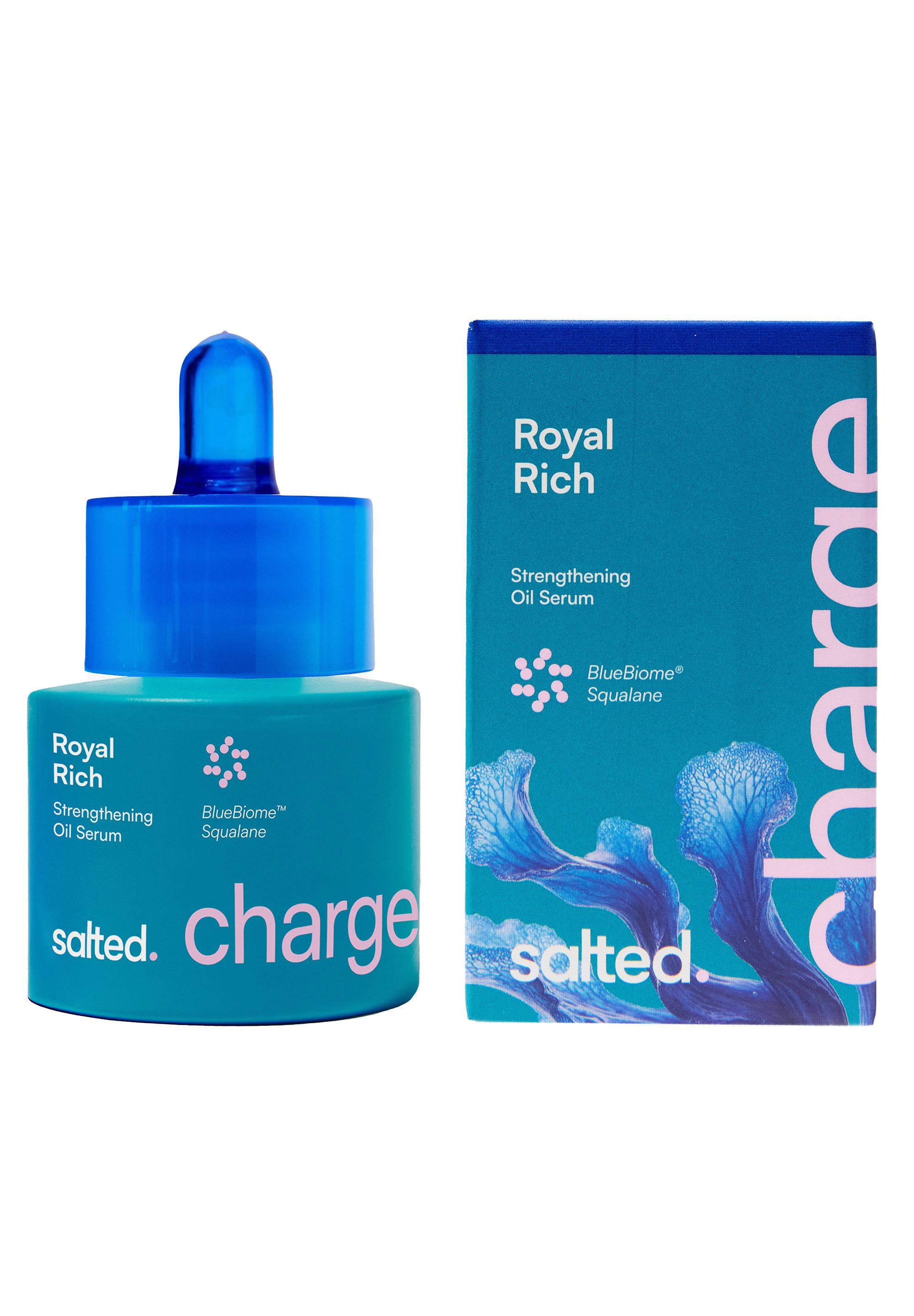 salted. Gesichtsserum Stärkendes Öl-Serum Royal Rich, Nährendes Serum, Squalan, Tocopherol, stärkt, vorbeugende Hautalterung