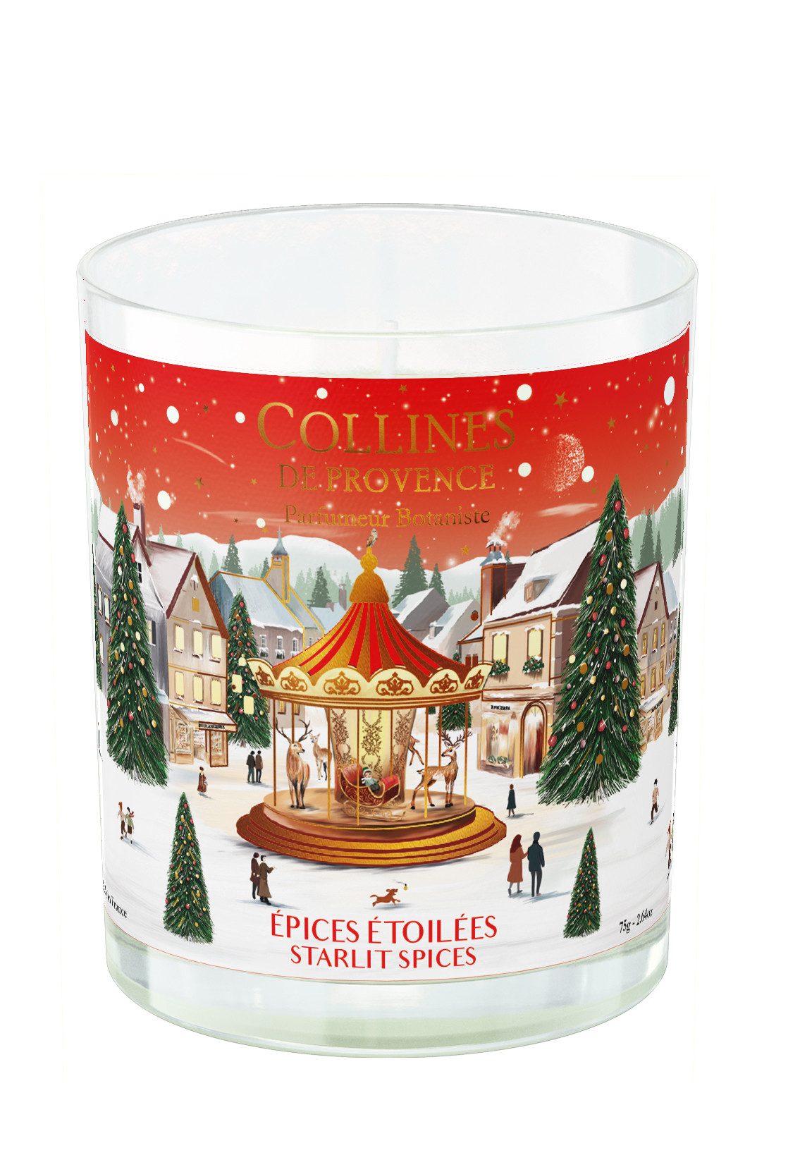 Collines de Provence Duftkerze C4645EET - "Gewürzsterne " 75 gr. (1-tlg)