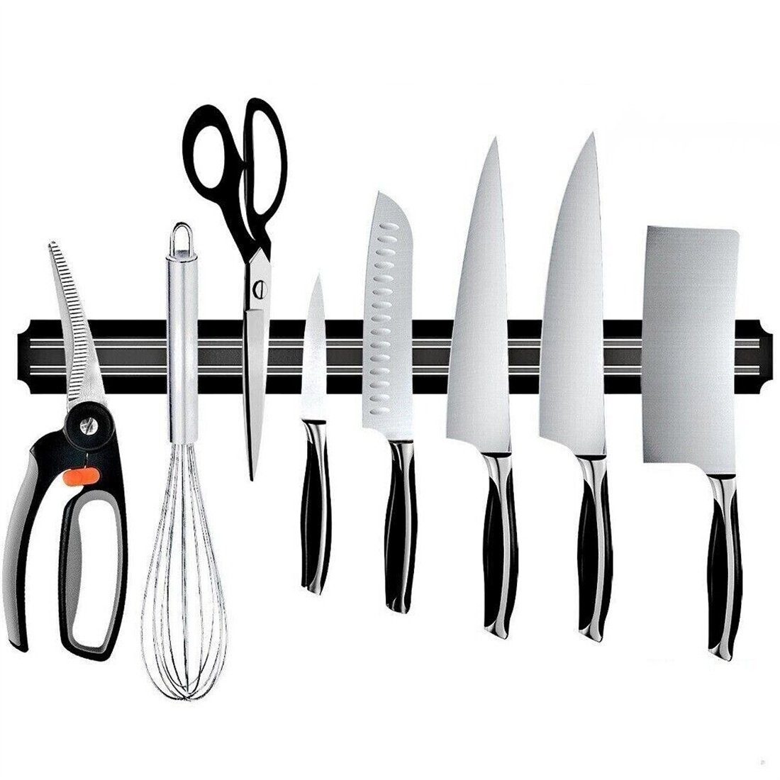 DÖRÖY Messerblock Messerhalter magnetisch Magnetleiste Edelstahl für Küche 50cm XXL