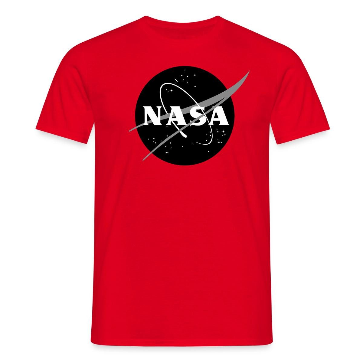 T-Shirt NASA Classic Logo Schwarz Weiß Männer T-Shirt