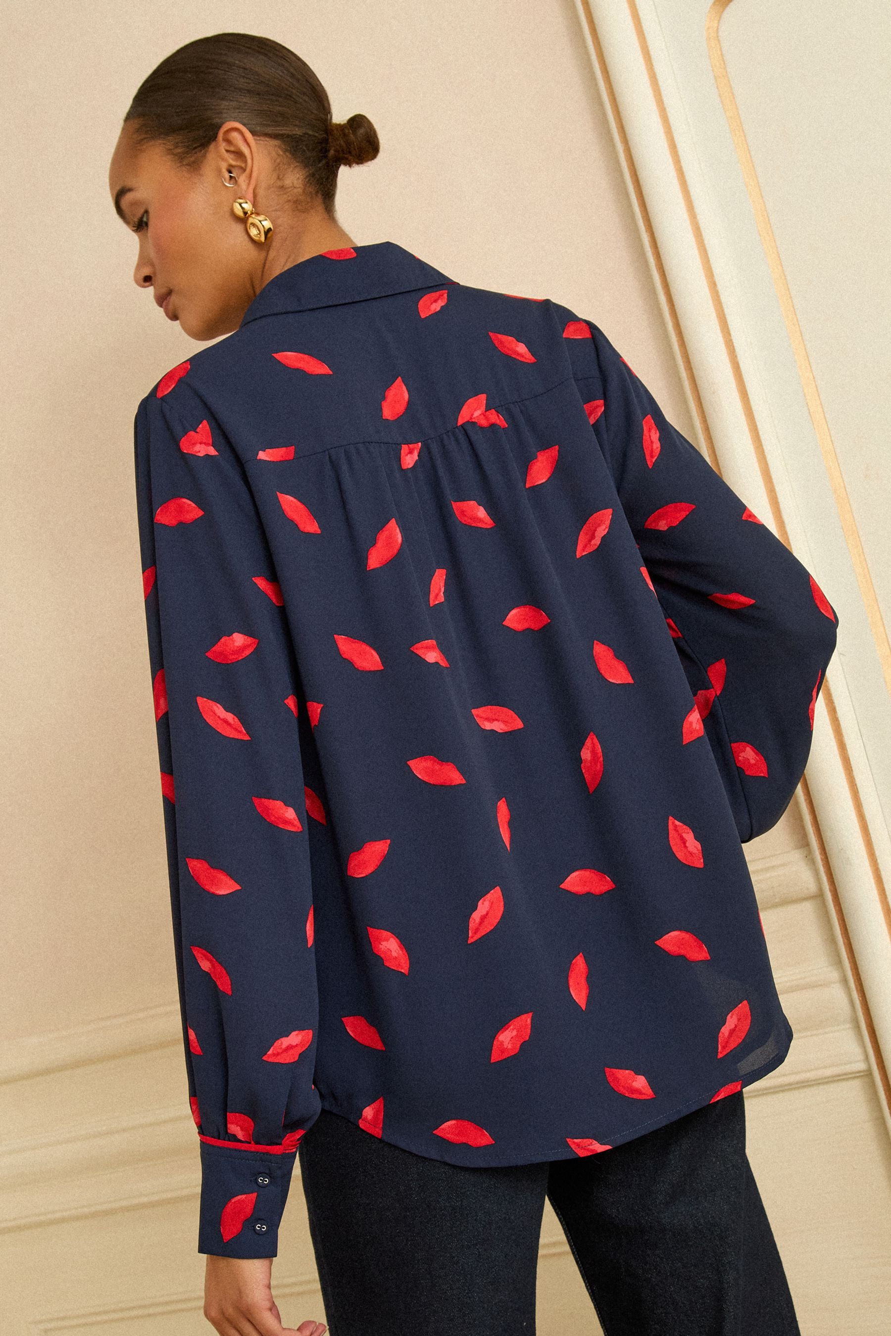 Love & Roses Langarmhemd Love & Roses Langarmshirt mit Stickerei (1-tlg) günstig online kaufen