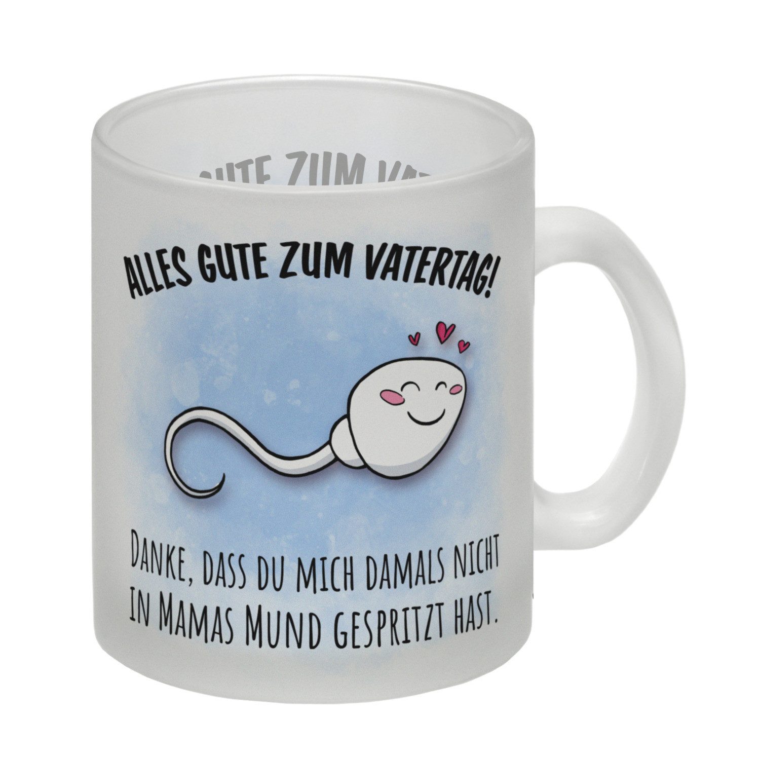 Tasse Danke Papa, dass du nicht Glas Tasse zum Vatertag mit Mund Spruch