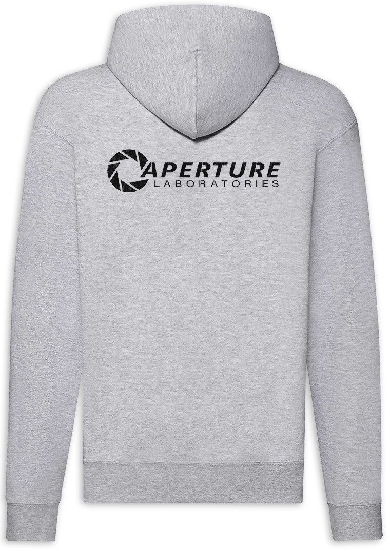 Urban Backwoods Sweatjacke Vintage Aperture Laboratories Zipper Hoodie Science Logo Labs Game (1-tlg) Portal Shooter Kult Gamer