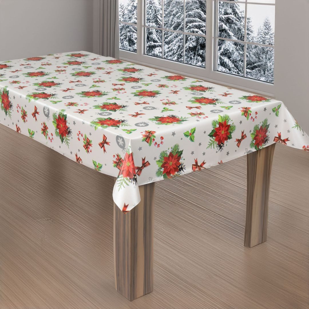 laro Tischdecke laro Wachstuch-Tischdecke Wachstischdecke Weihnachten Stern günstig online kaufen