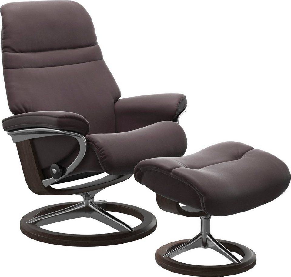 Stressless® Relaxsessel Sunrise (Set, Relaxsessel mit Hocker), mit  Signature Base, Größe L, Gestell Wenge