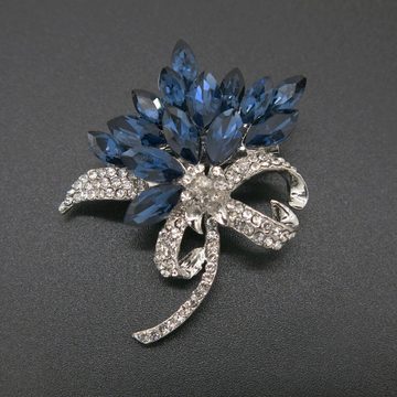 AUKUU Brosche Elegante Elegante und exquisite Kristallbrosche modische und, luxuriöse Diamant Corsage Brosche Damenbekleidungsaccessoires