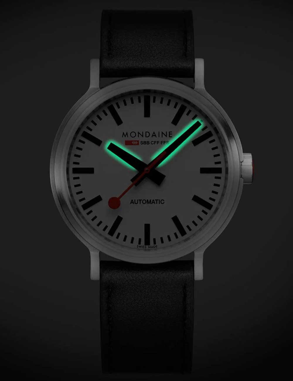MONDAINE Automatikuhr Mondaine MST.4161B.LBV Herrenuhr SBB Original Automatik 41mm 3ATM Mondaine MST.4161B.LBV Herrenuhr SBB Original Automatik 41mm 3ATM