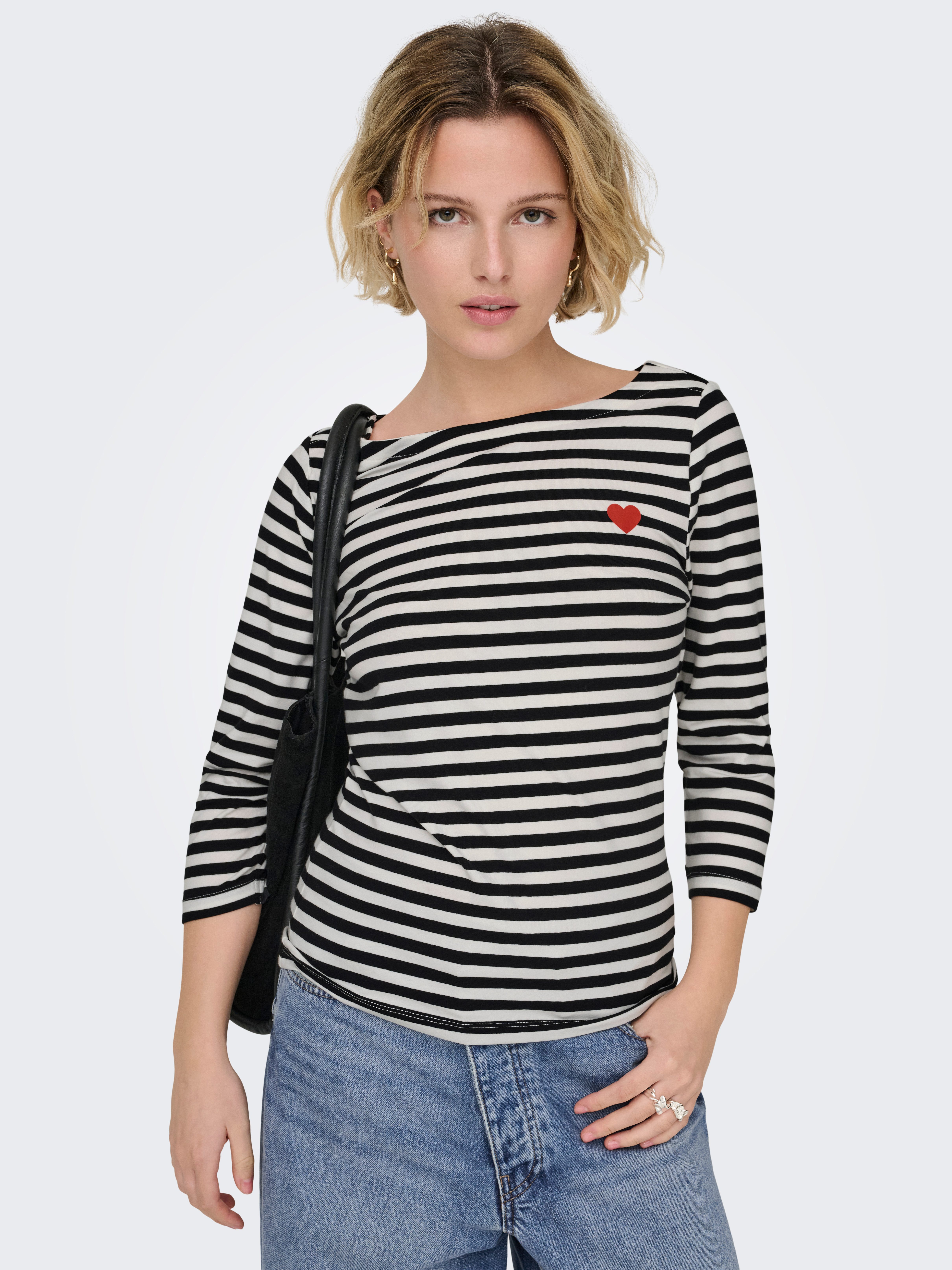 ONLY 3/4-Arm-Shirt ONLFIFI LIFE 3/4 PRINTED TOP CS JRS