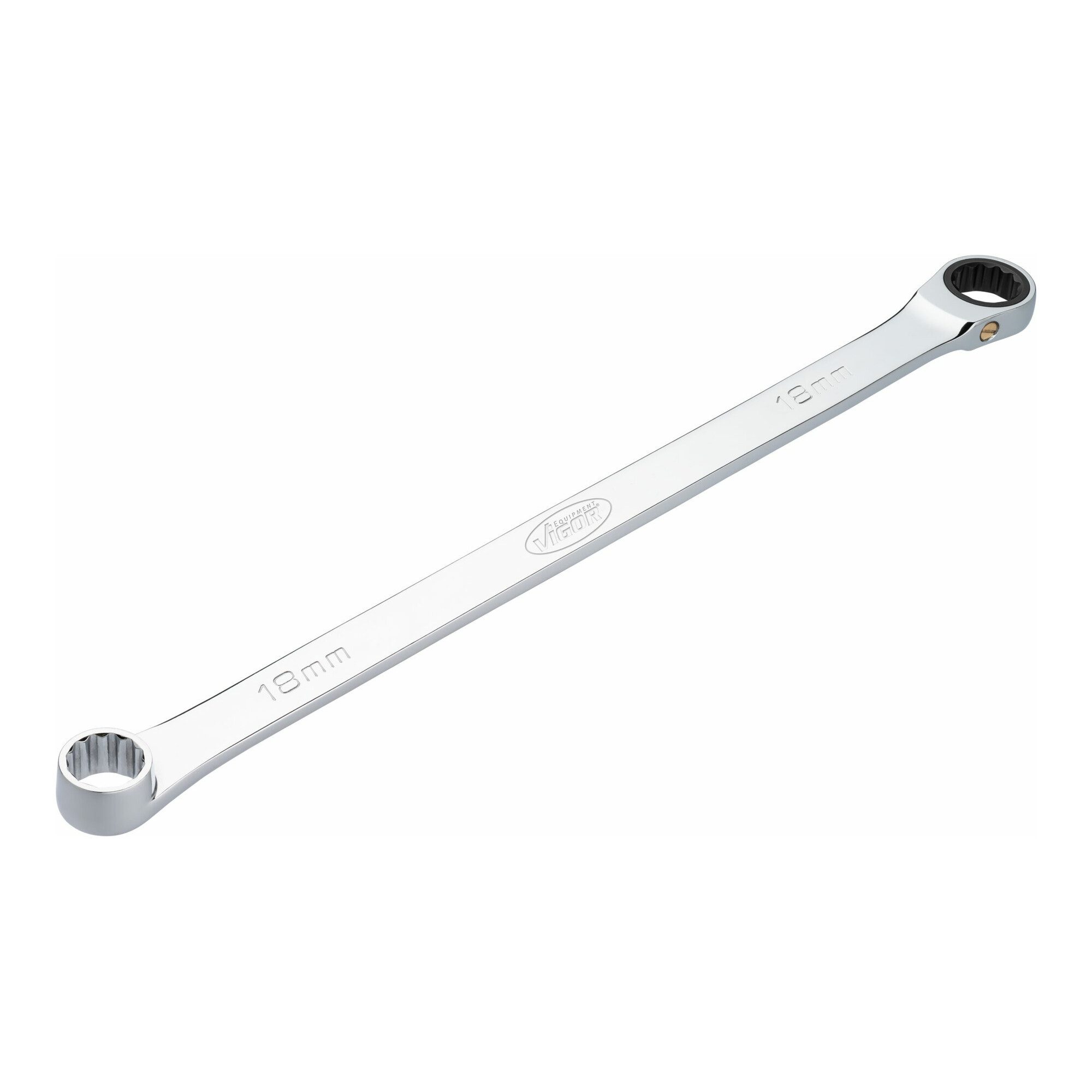 VIGOR Ratsche VIGOR Ratschen-Ringschlüssel, extra lang, V7031-18, SW 18 mm