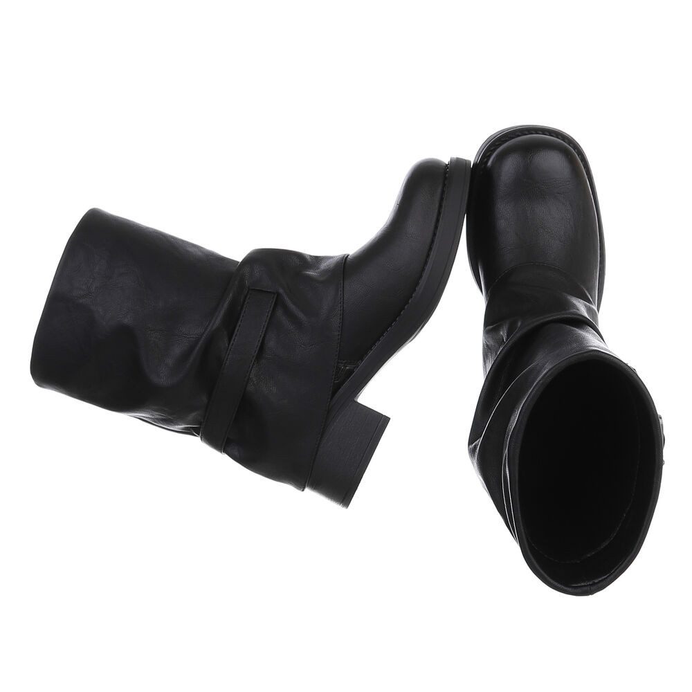 Ital-Design Modischer Damen-Stiefel mit Schnallen für günstig online kaufen
