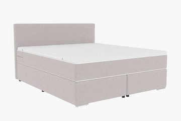 Stylefy Boxspringbett Phönix (Schlafzimmerbett, Bett), 140/160/180/200 x 200 cm, mit Taschenfederkernmatratze und Topper