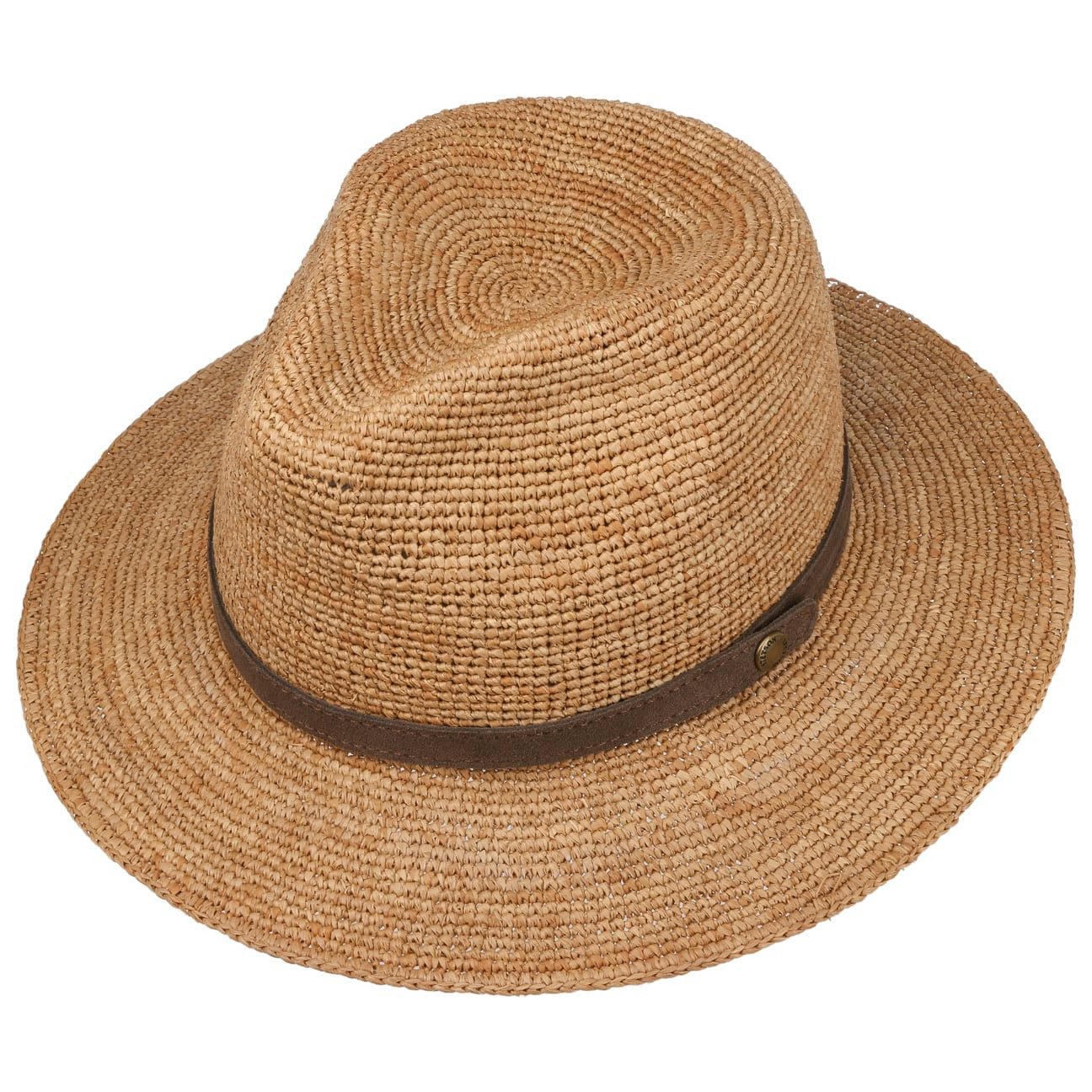 Stetson Sonnenhut (1-St) Raffiahut mit Lederband, Made in France