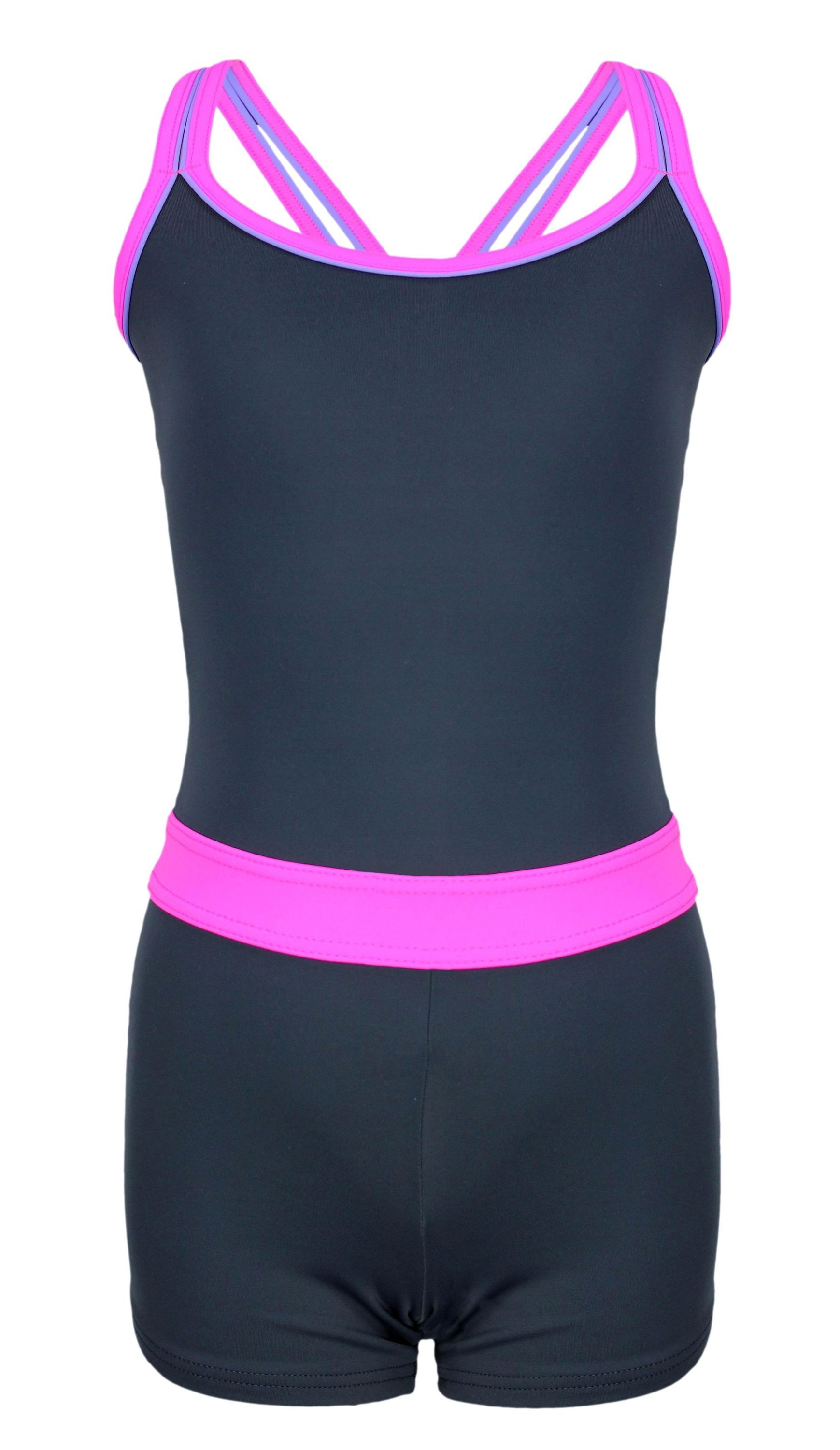 Aquarti Badeanzug Aquarti Mädchen Badeanzug mit Bein Racerback