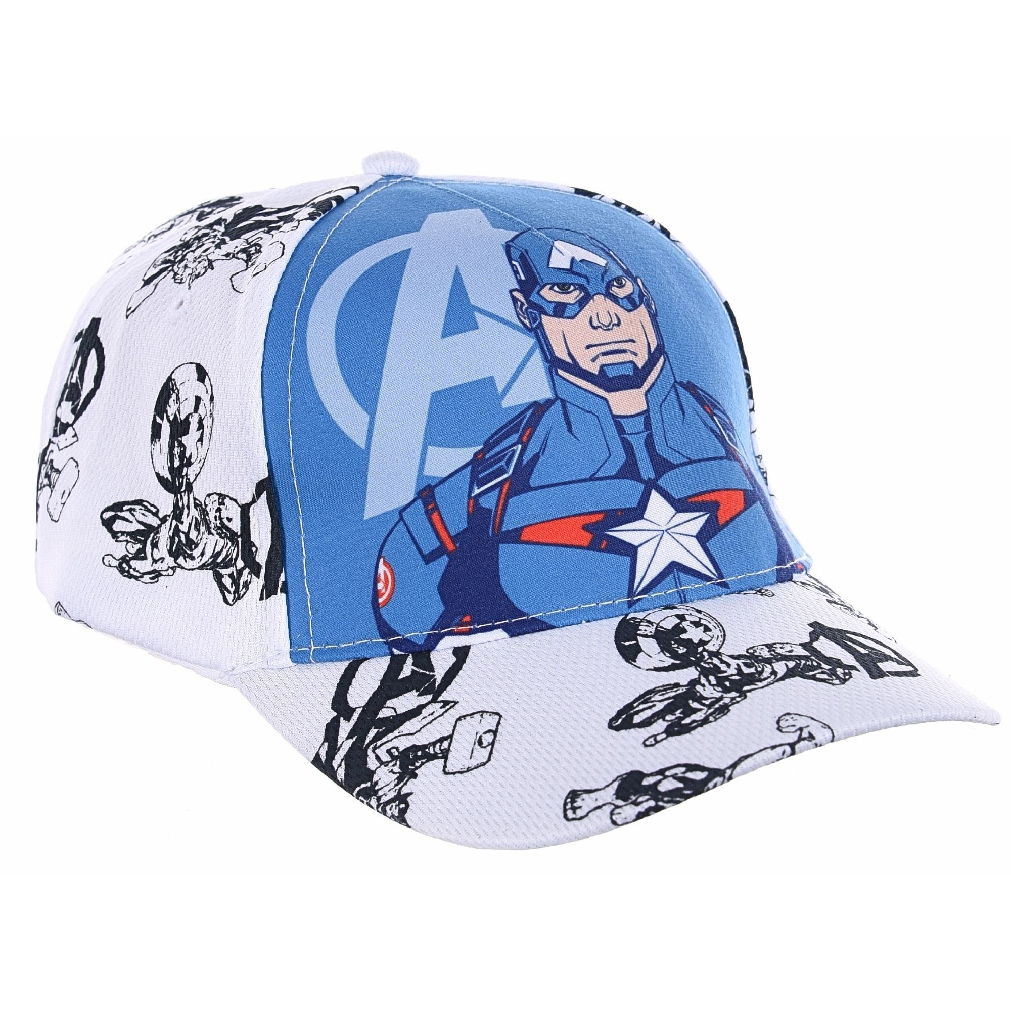 The AVENGERS Baseball Cap Captain America Sommerkappe Größe 52-54 cm Blau