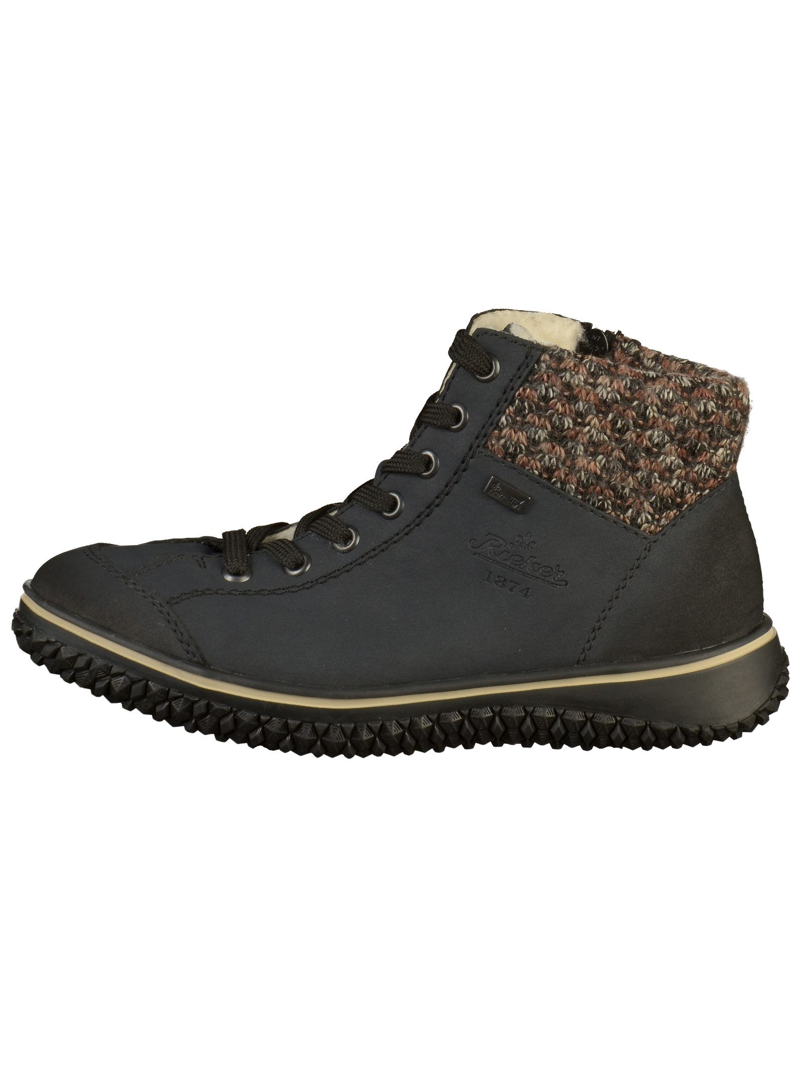 Rieker Stiefelette Lederimitat . Schnürstiefelette