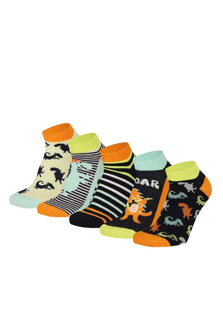 Yuhu Sneakersocken Jungen Socken Dino 5er Pack Kurzsocken (5-Paar)