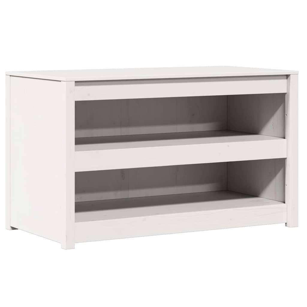 vidaXL Sideboard, Küchenschrank Weiß 106 x 55 x 64 cm Massives Kiefernholz