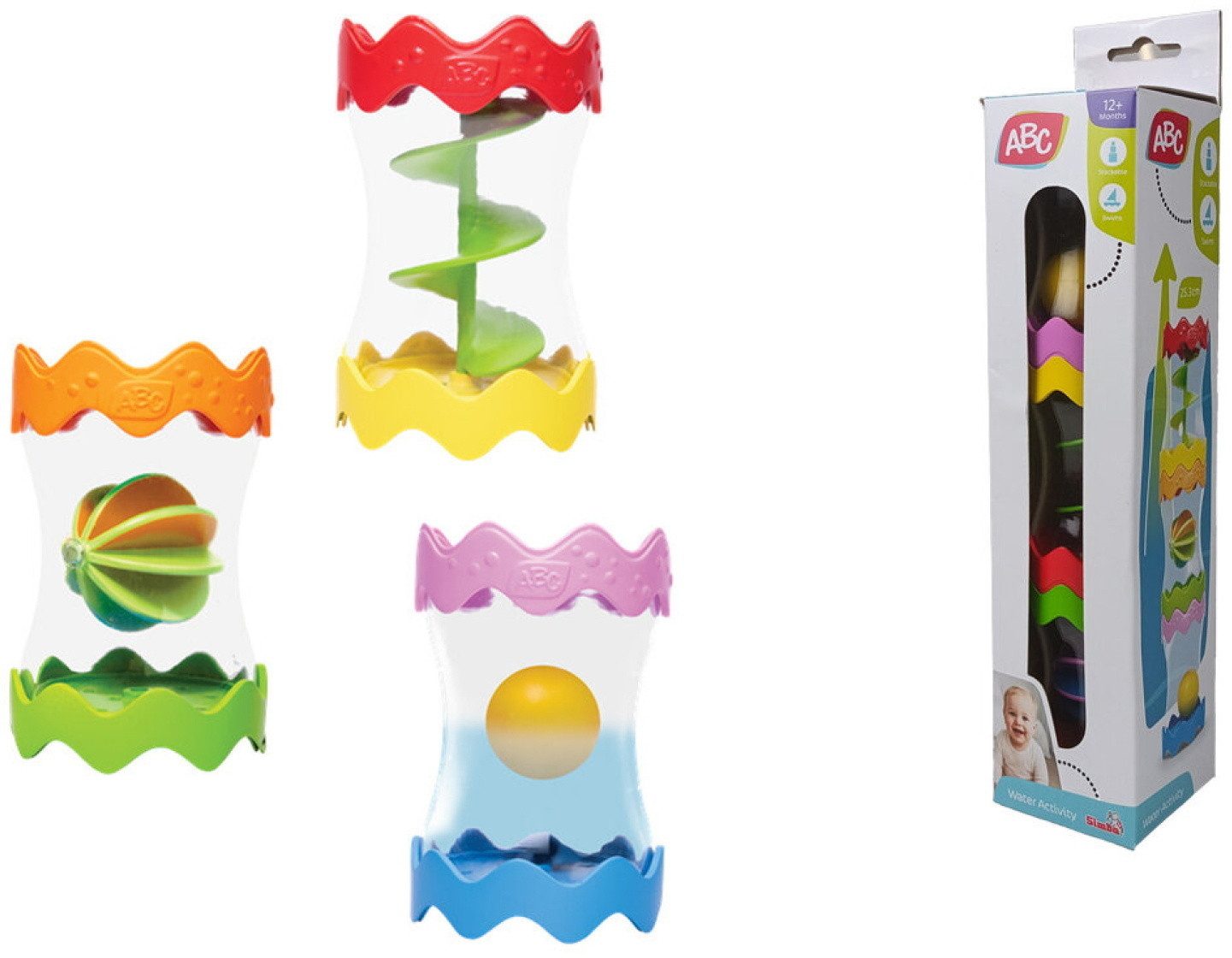 ABC Badespielzeug Kleinkindwelt Badewanne Wasser Spielzeug Water Activity 104010205
