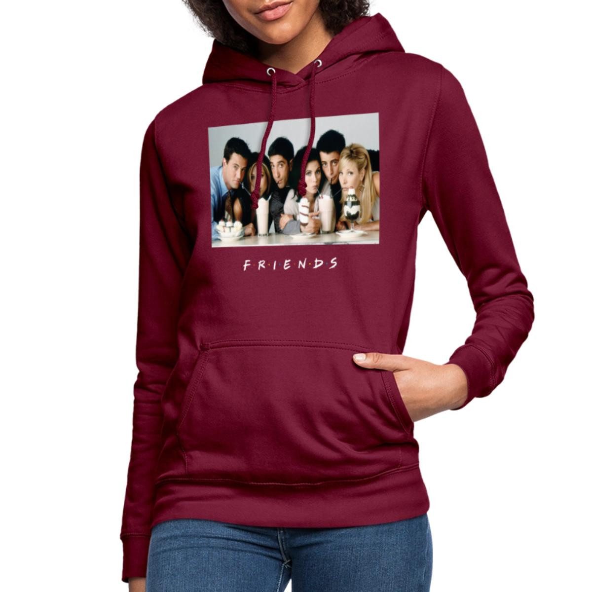 Spreadshirt Hoodie Friends Milkshake Damen Hoodie (1-tlg) günstig online kaufen