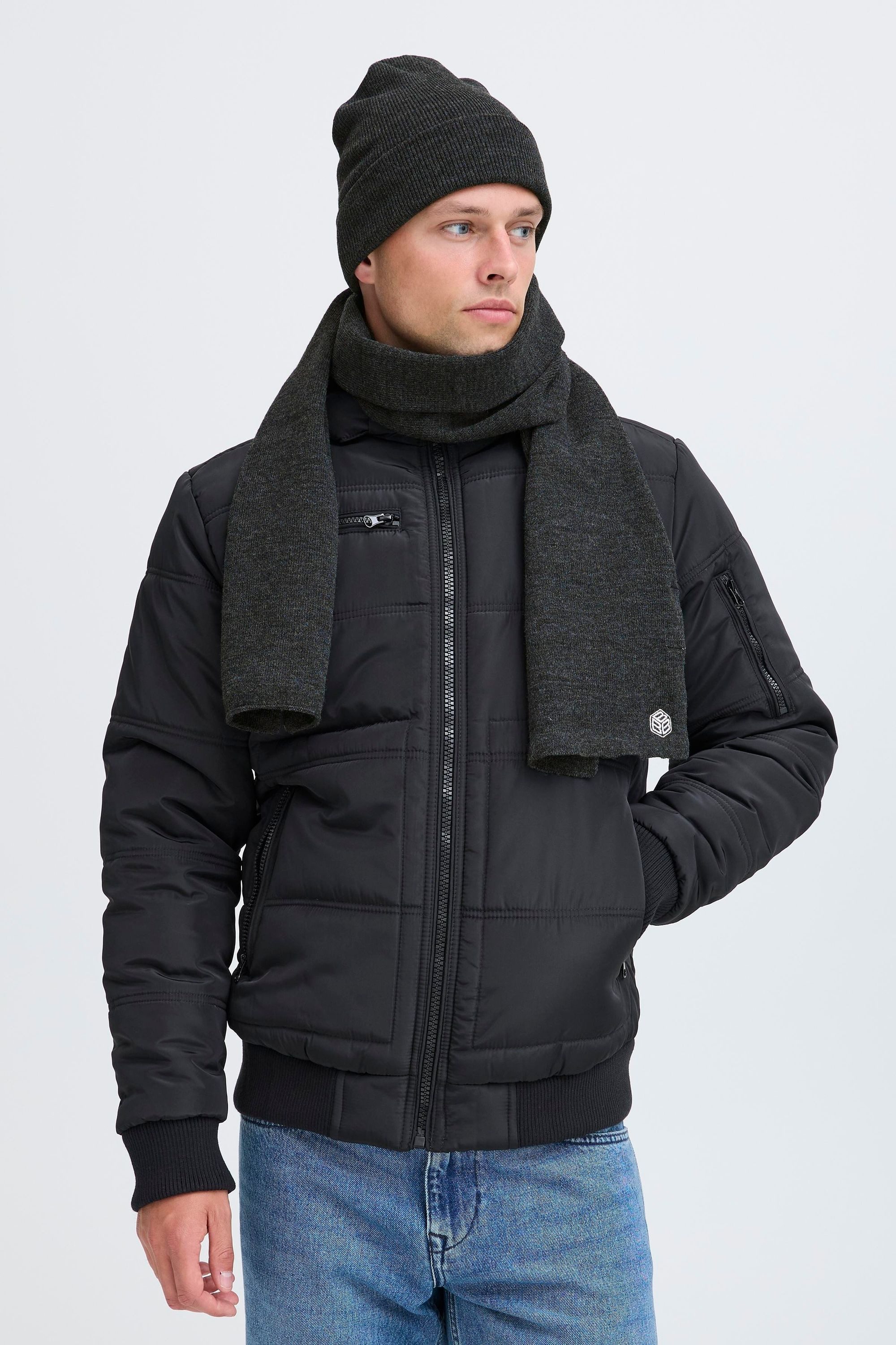 Blend Beanie BHScean Pack Stylisches Set aus Mütze und Schal