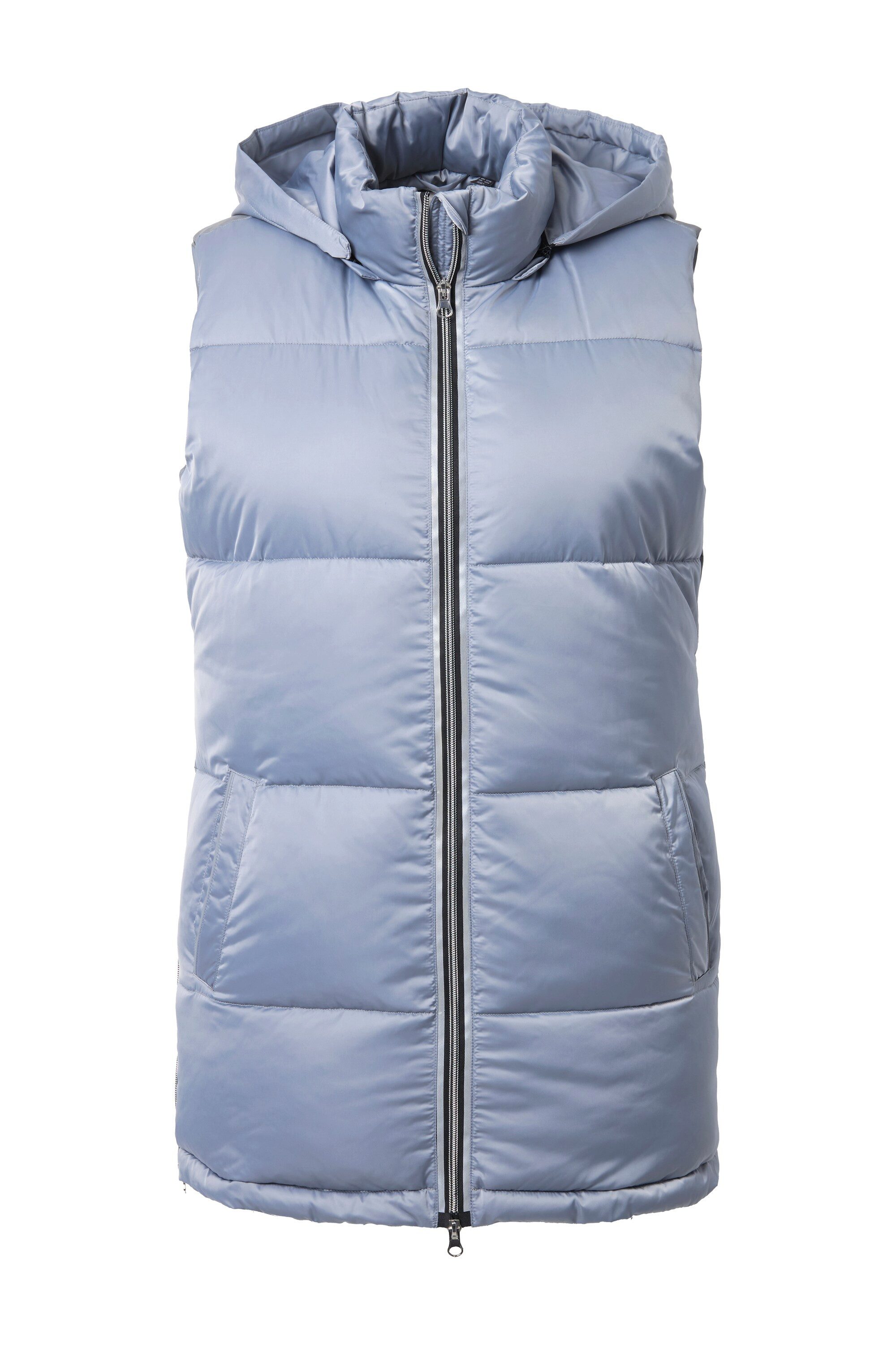 Ulla Popken Steppweste Long-Steppweste wasserabweisend Kapuze abnehmbar günstig online kaufen