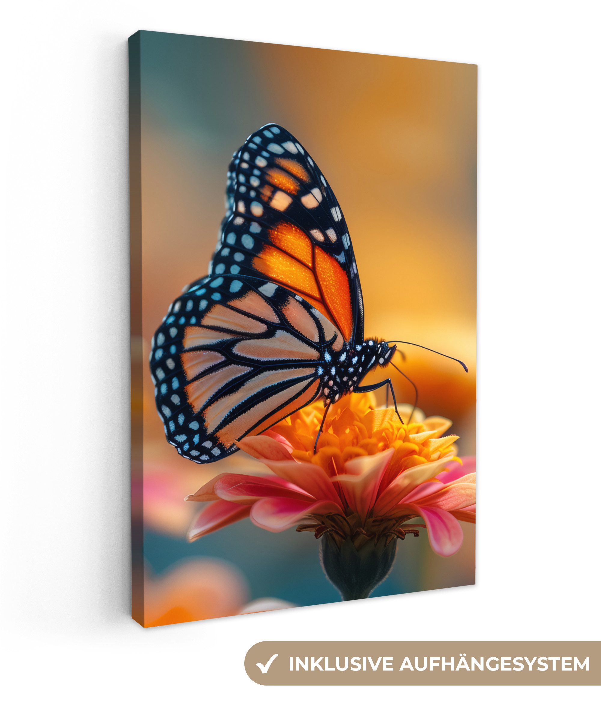OneMillionCanvasses® Leinwandbild Schmetterling - Tiere - Farbenfroh - Natu günstig online kaufen
