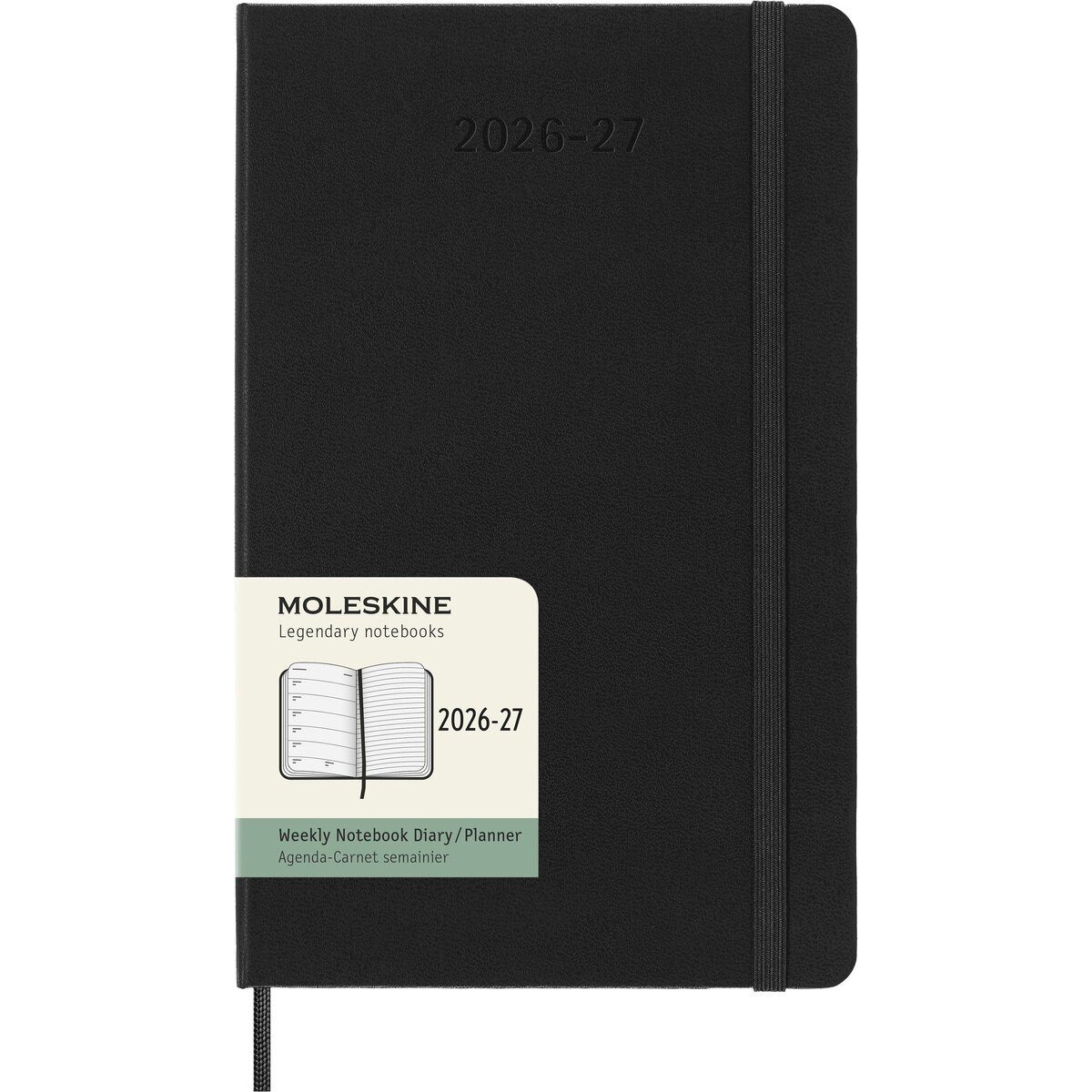 MOLESKINE Buchkalender Wochenkalender 18 Monate Large A5 1 Woche/Seiten horizontal fester Ein