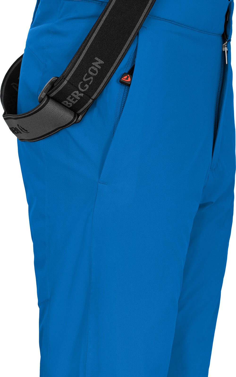 Bergson Skihose PELLY Kinder Skihose, wattiert, 20000 mm Wassersäule, Normalgrößen, blau