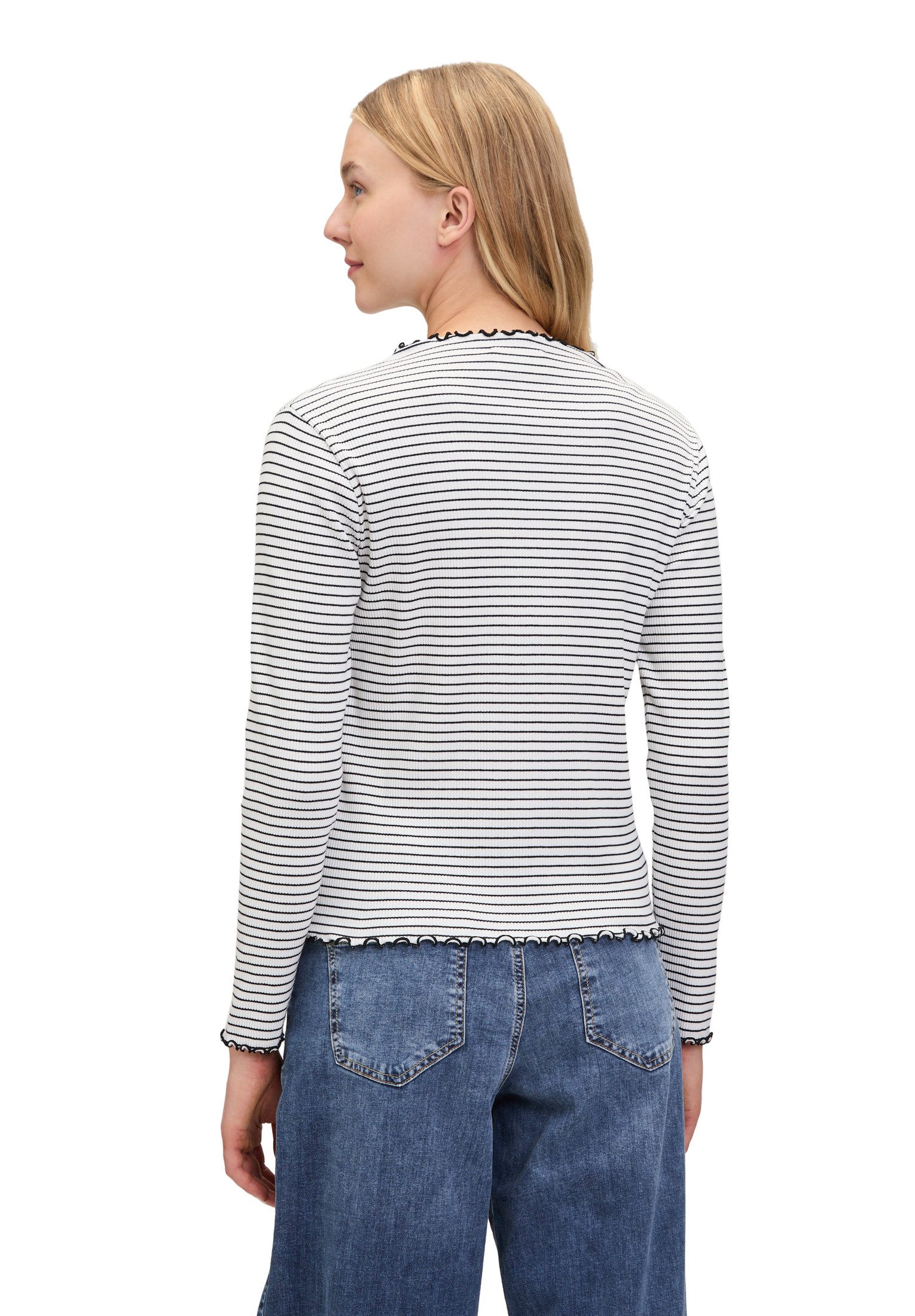 Cartoon Kurzarmshirt Damen mit Kragen (1-tlg)