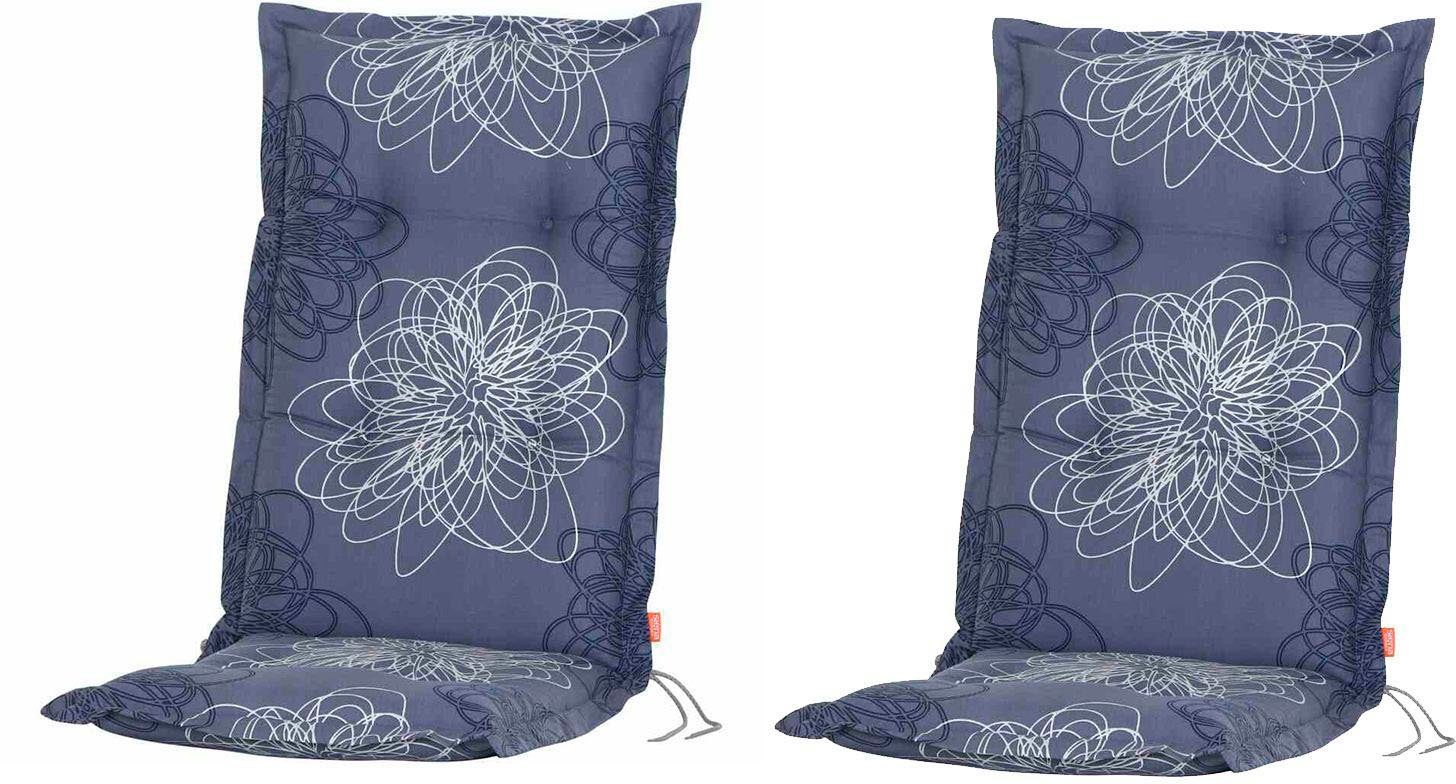 Siena Garden Hochlehnerauflage Xora, (Set, 2 St), passend zu Hochlehnern / Klappsesseln