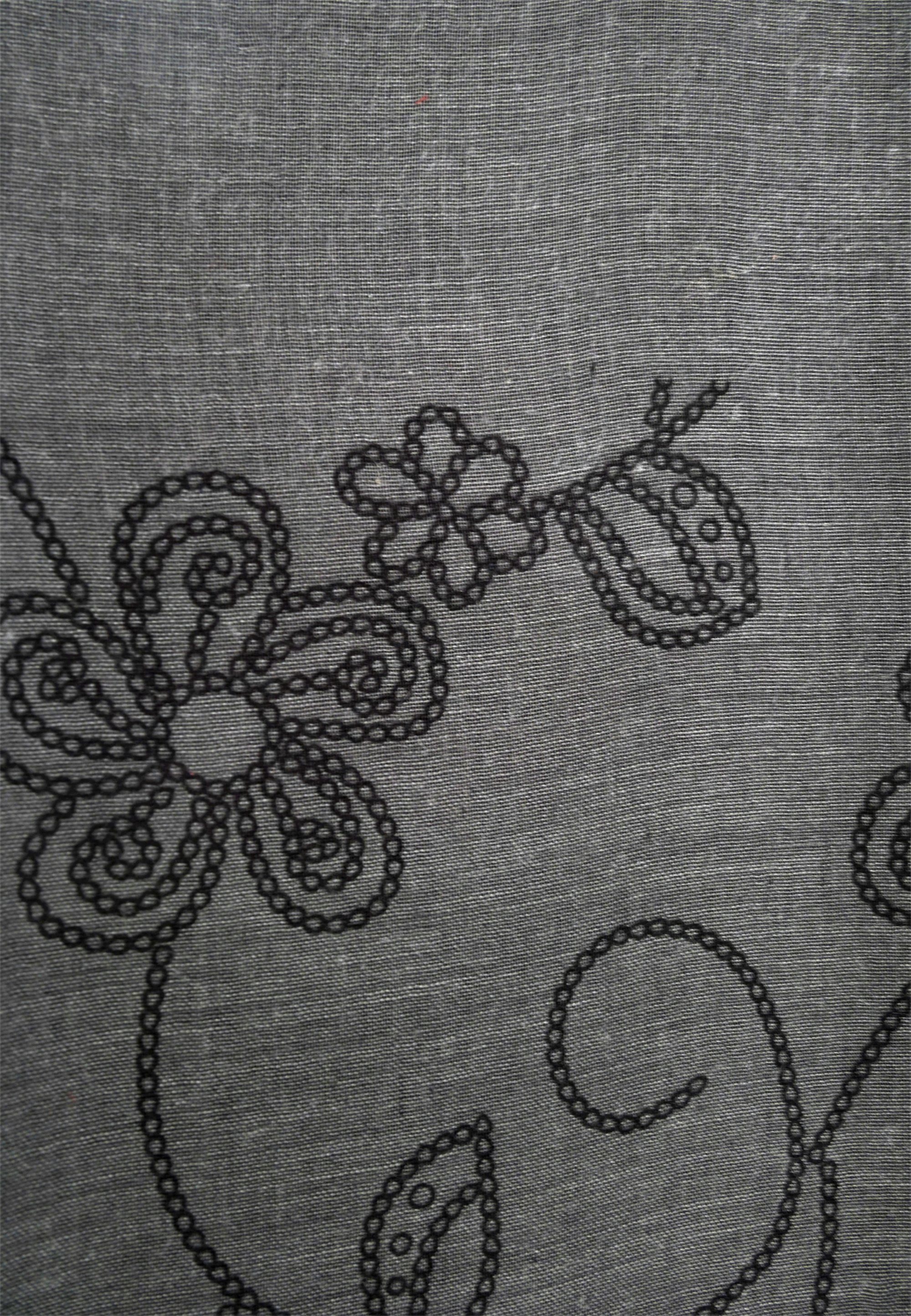 schwarz floralem Allover-Print mit Modeschal grau, PORTA, Harpa