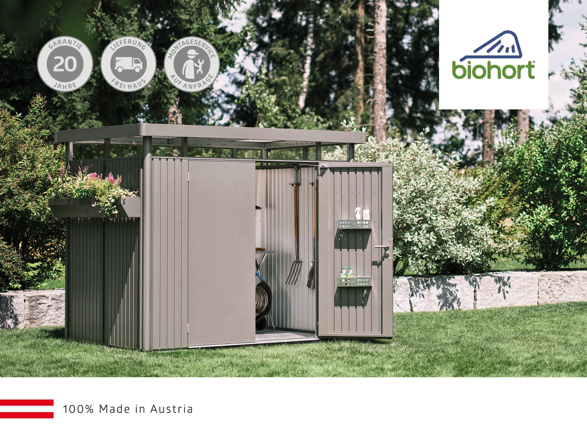 Biohort Hakenleiste Regalsteher Alex Duo, (Set, 2 St), zum Einhängen von Regalböden