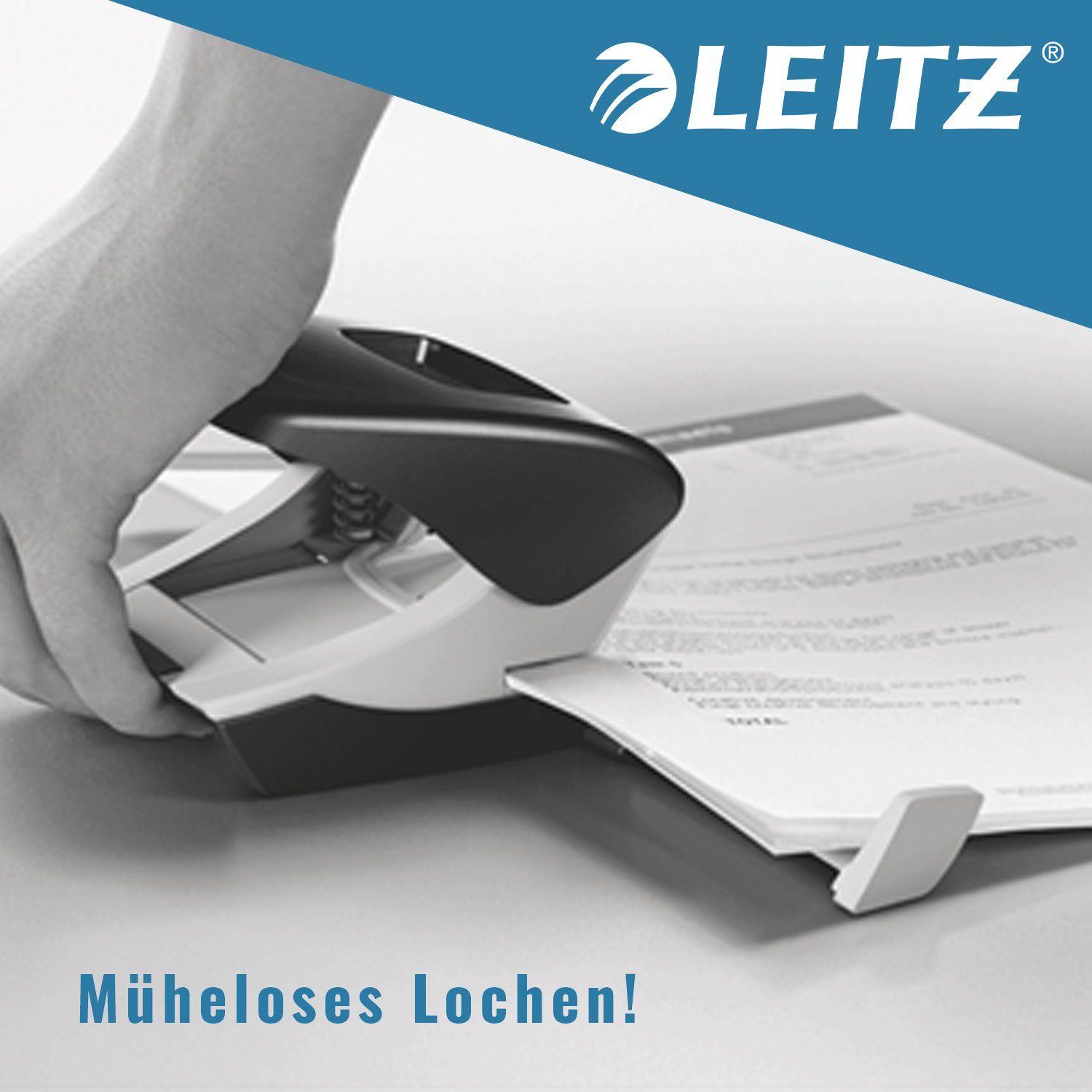 WOW A4, Locher A6 blau Lochstanzer für 30 bis Blatt, Bürolocher LEITZ A5,