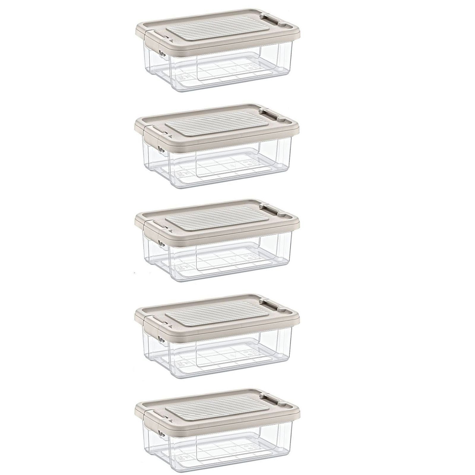 astor24 Aufbewahrungsbox Aufbewahrungsbox Deckel Kunststoffbox Transparent Regalbox Lagerbox (Spielzeugbox, Lagerbox), 16 verschiedene Größen Stapelbox Kiste Lagerbox Werkstatt Garten